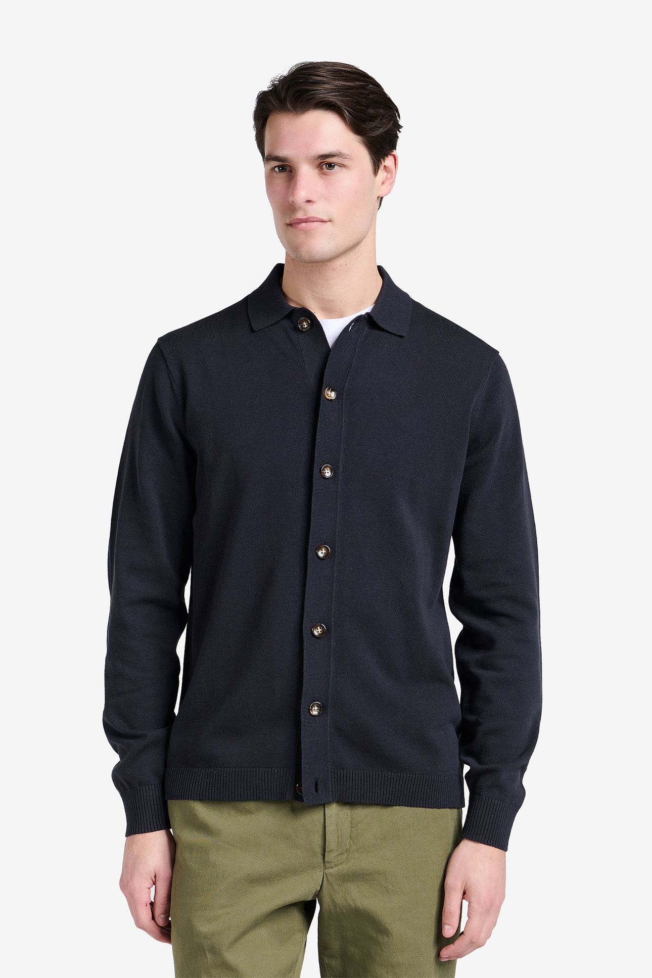 ROLAND COTTON-HEMP NAVY 1
