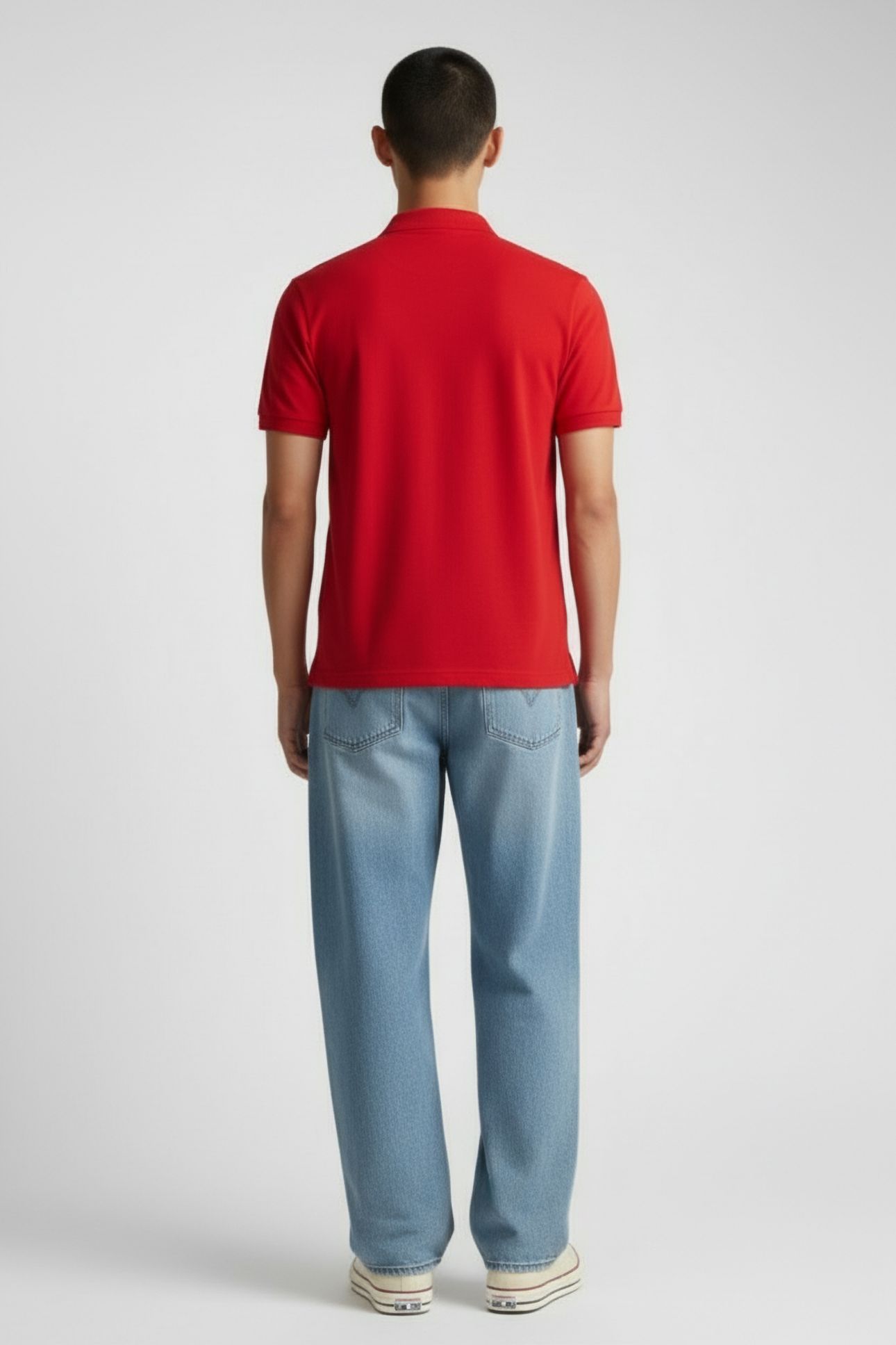 UNISEX TL TECH S/S POLO RED 2
