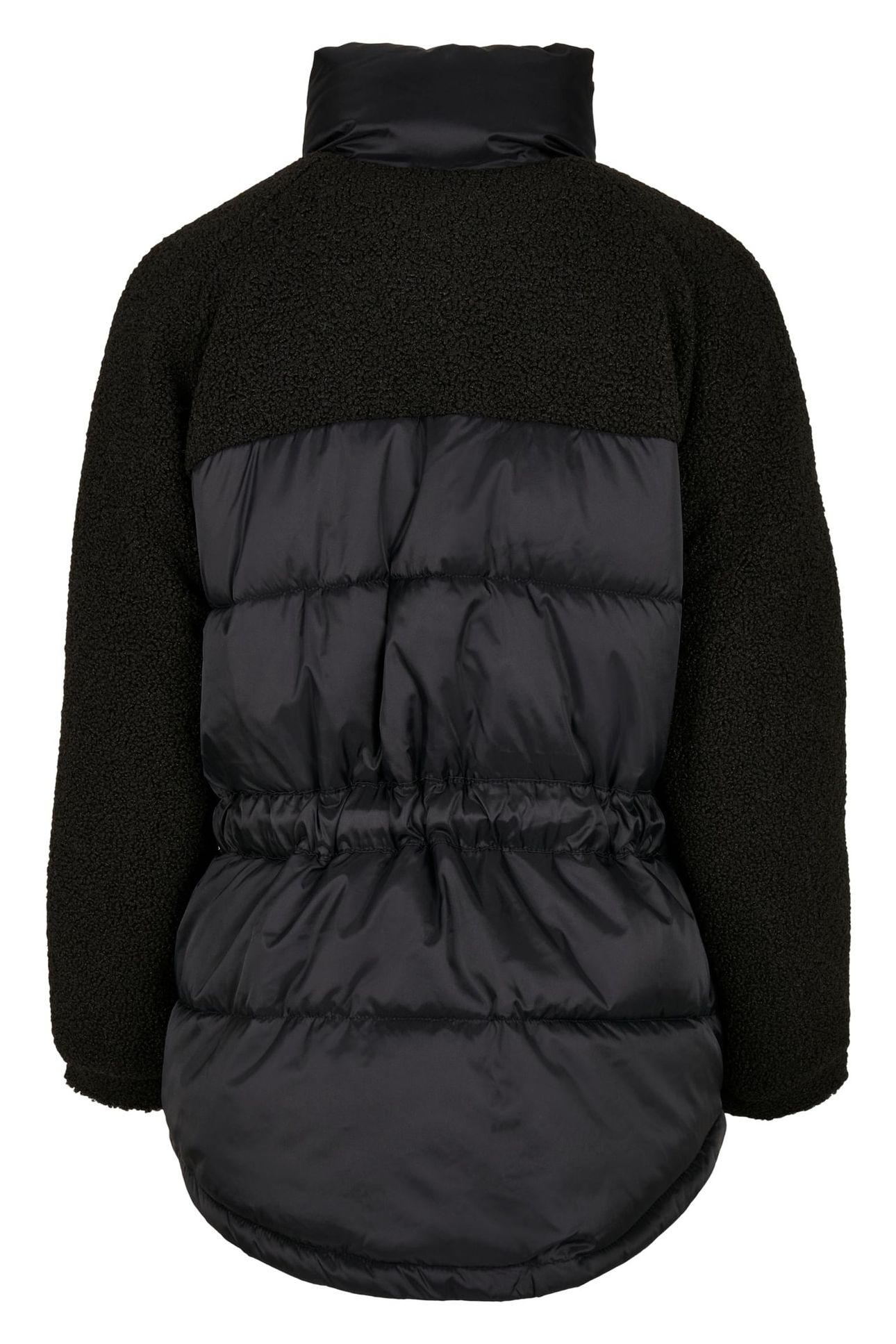 SHERPA MIX PUFFER JACKET BLACK 2