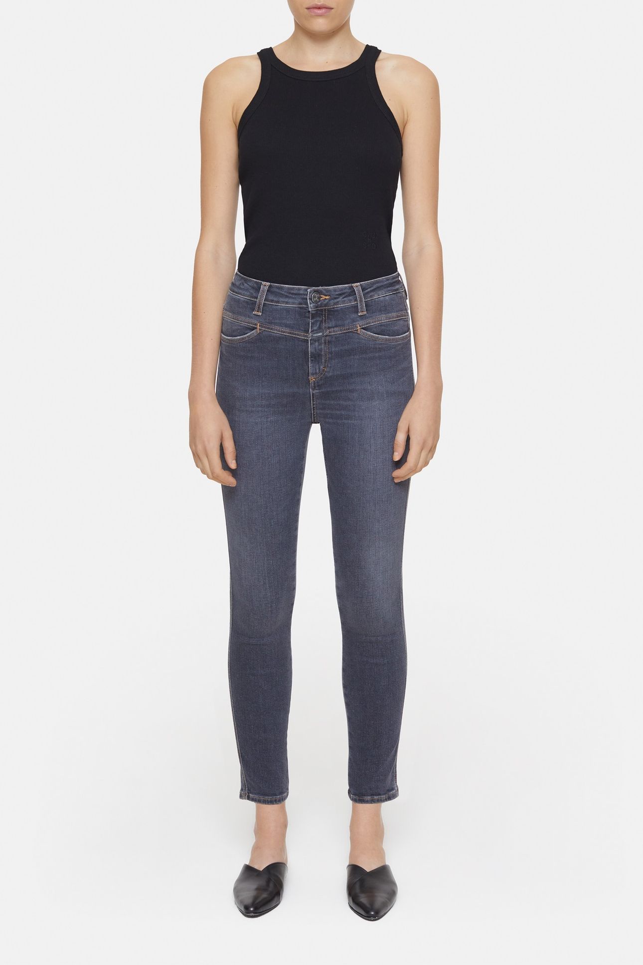 SKINNY PUSHER JEANS DARK GREY 4