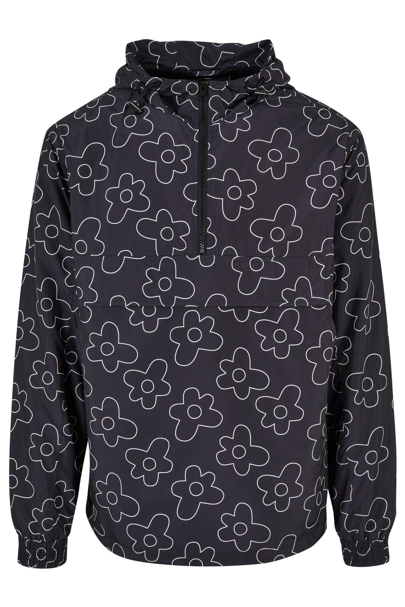 FLOWER AOP PULL OVER JACKET BLACKFLOWER 1