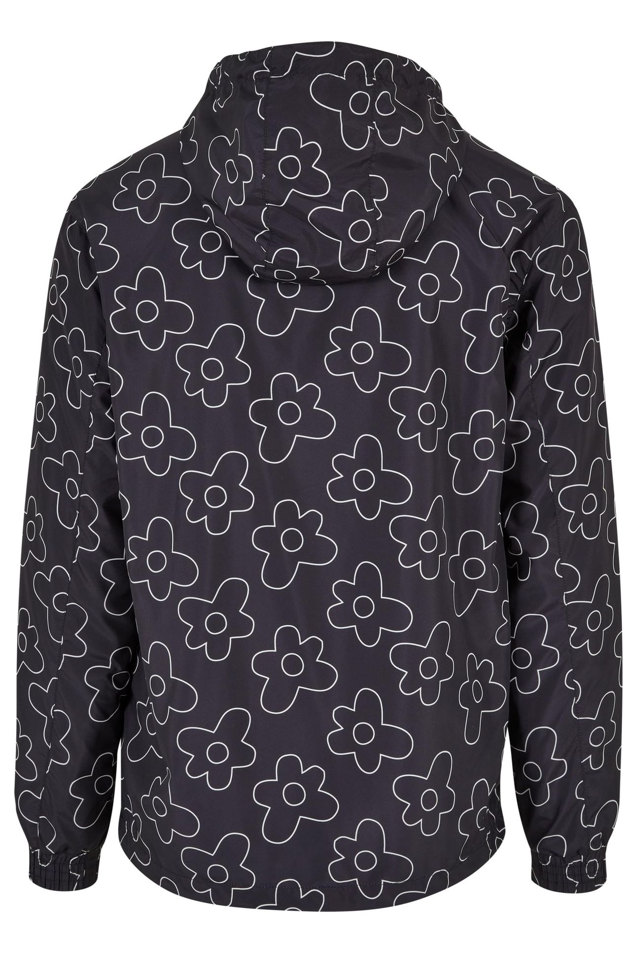 FLOWER AOP PULL OVER JACKET BLACKFLOWER 2