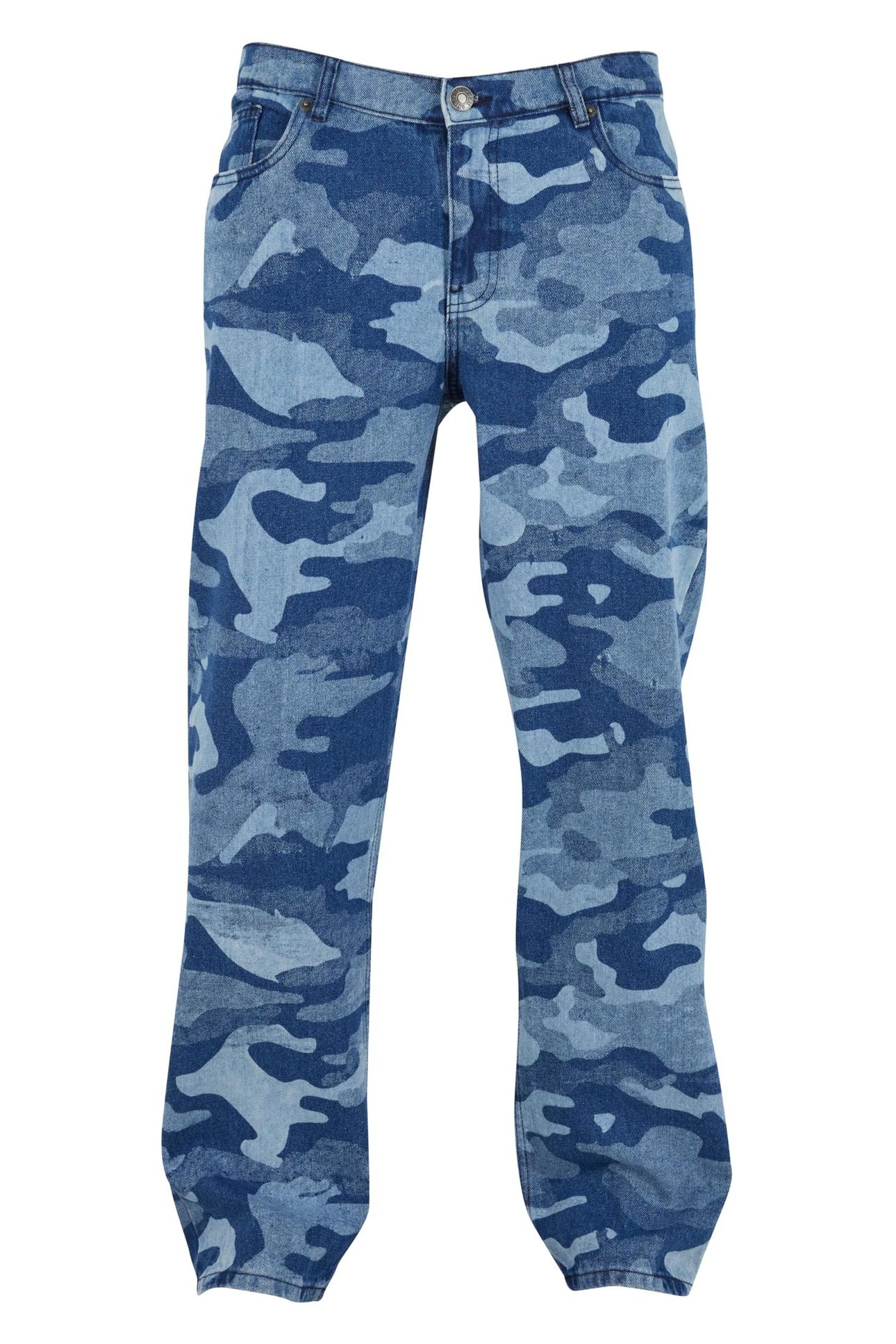PRINTED JEANS BLUE LASER CAMO 1