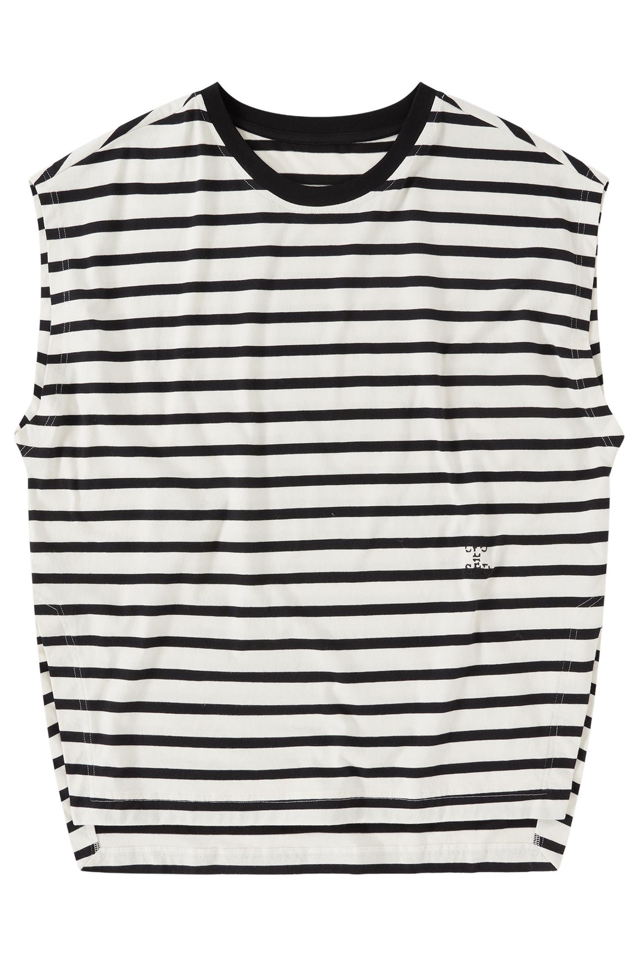 CREW NECK CAP SLEEVE T-SHIRTS BLACK 4