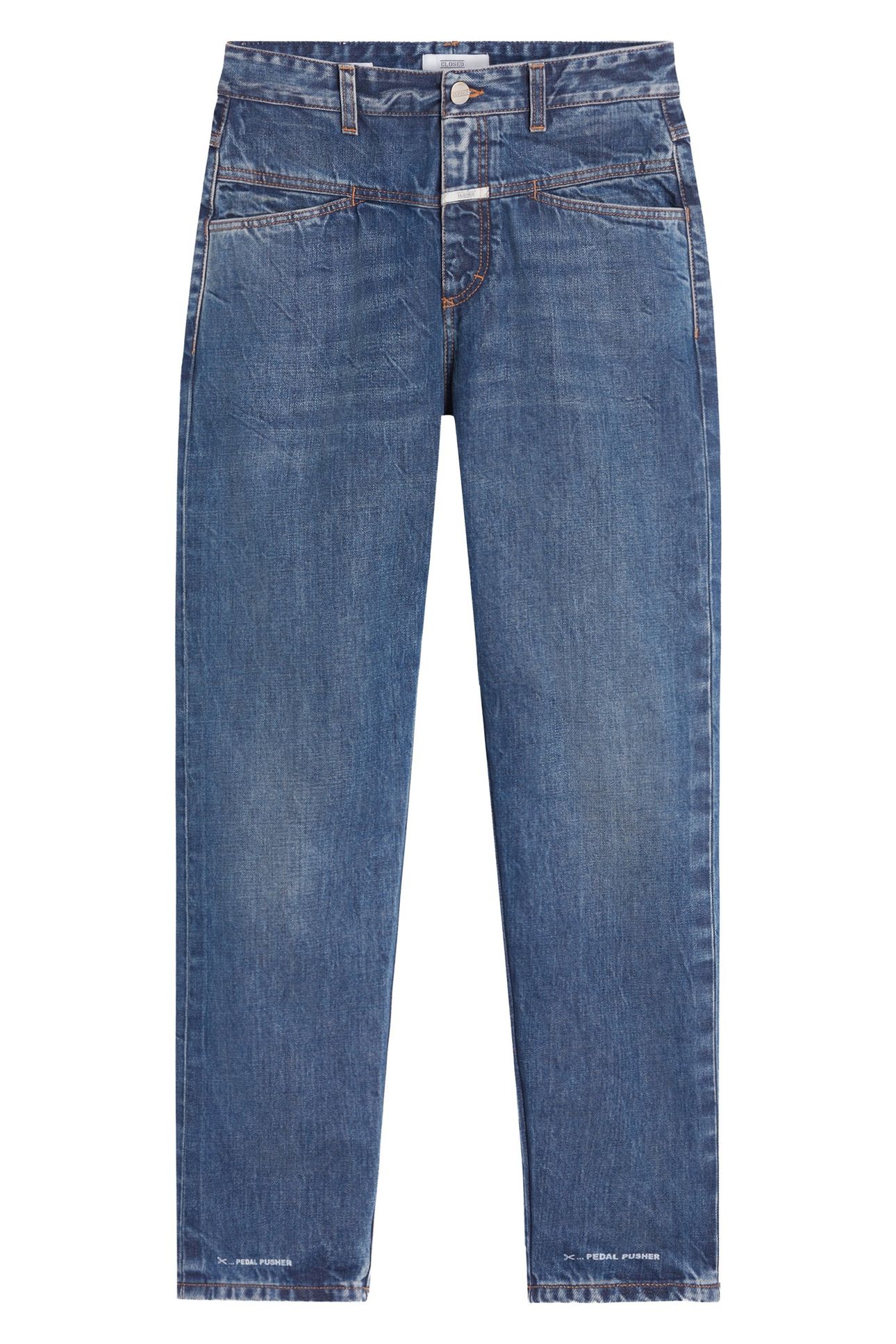 PEDAL PUSHER JEANS MID BLUE 7