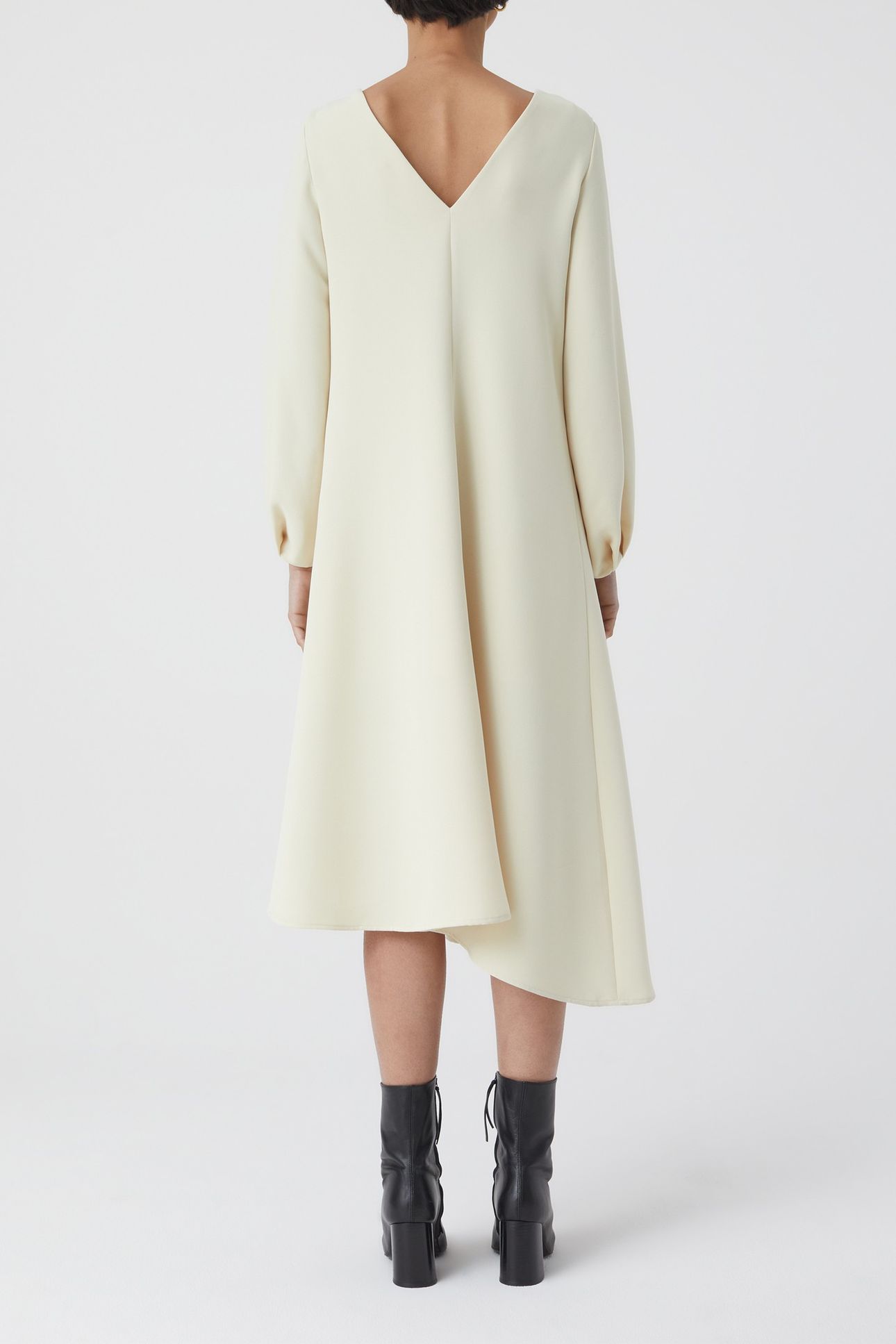 DEEP NECK LONG SLEEVE DRESS SHELL 3