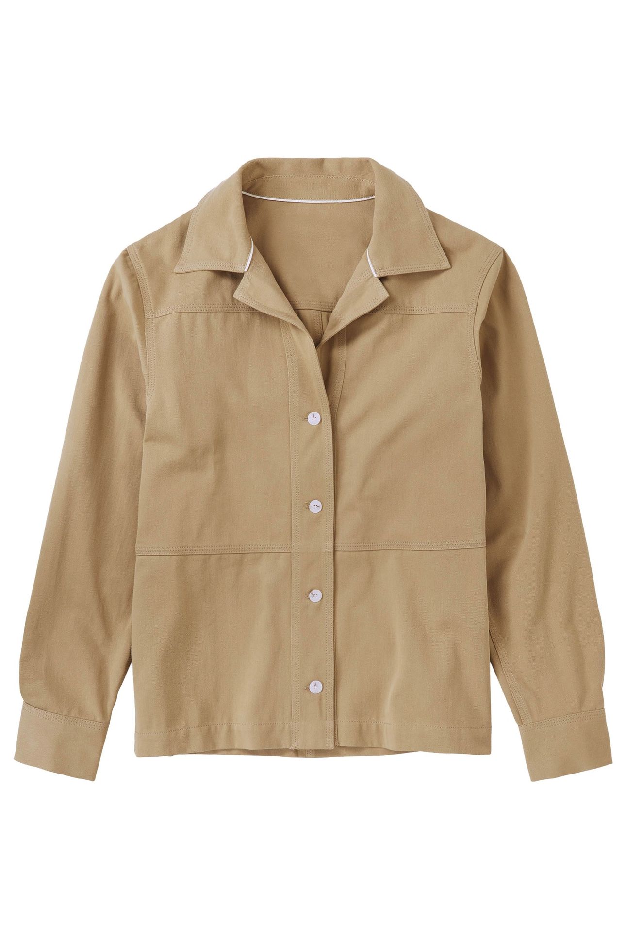 FITTED OVERSHIRT & BLOUSES TAUPE BEIGE 4