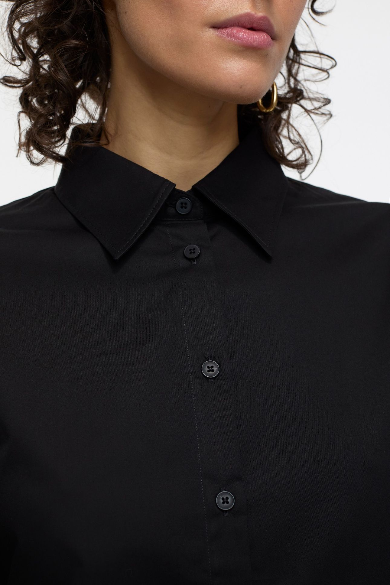WAISTED SHIRT & BLOUSES BLACK 4