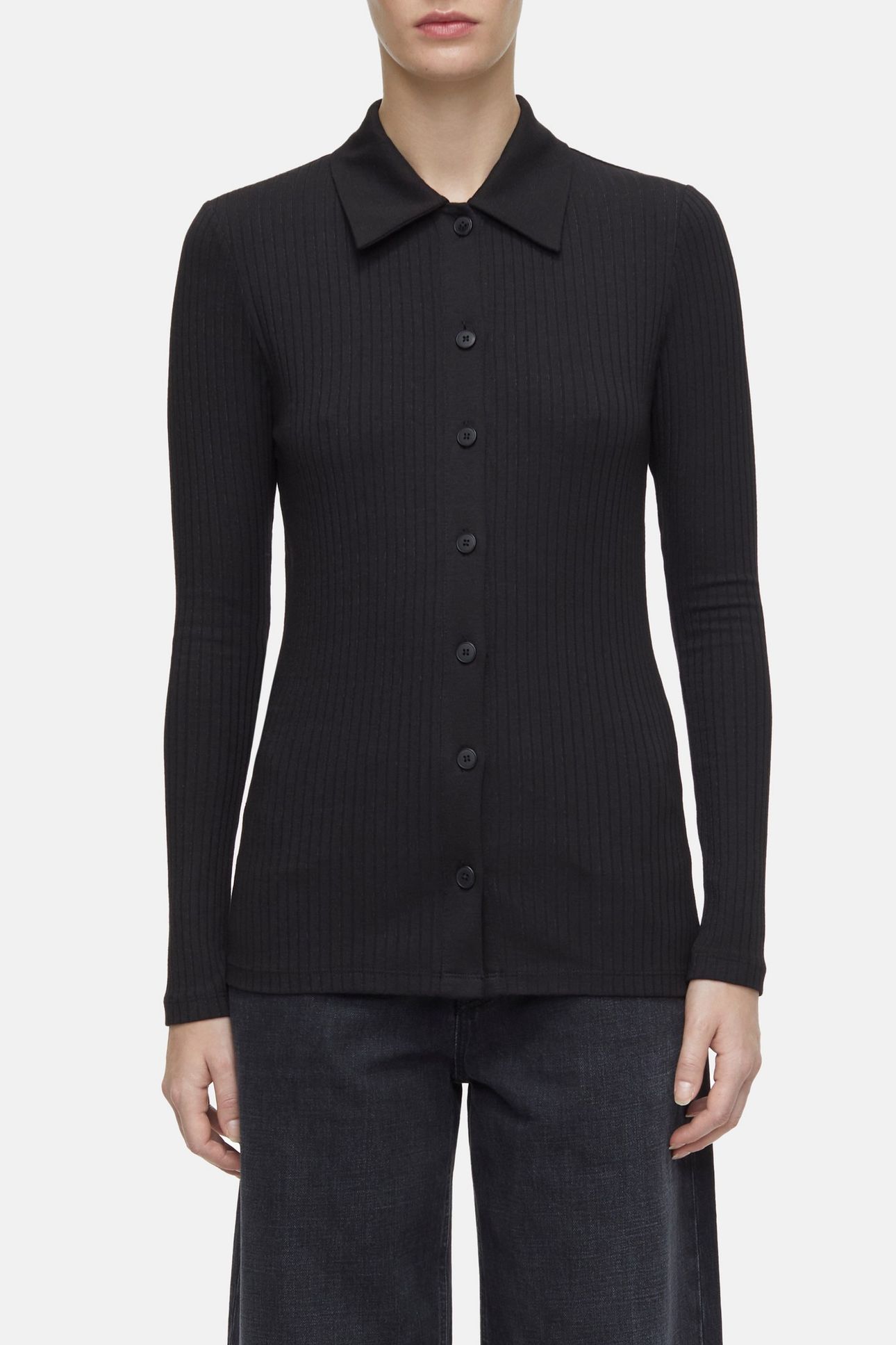 SHIRT LONGSLEEVE T-SHIRTS BLACK 1