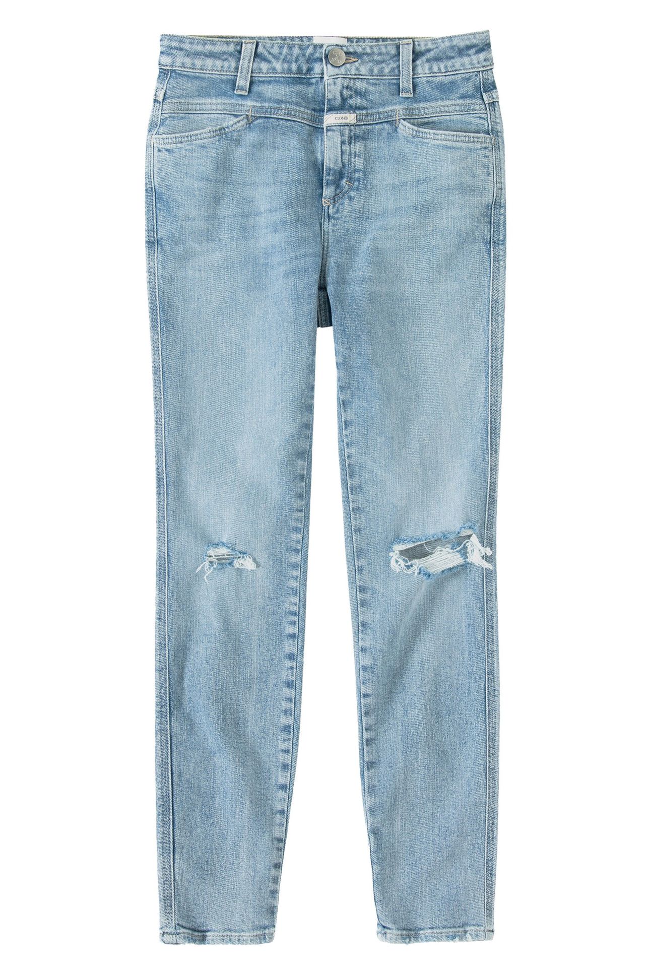 SKINNY PUSHER JEANS MID BLUE 4