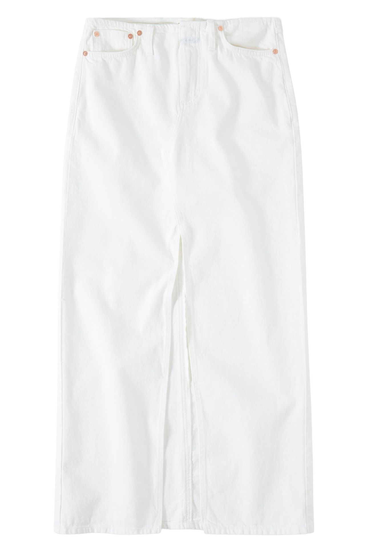 LONG 5-POCKET SKIRT WHITE 4