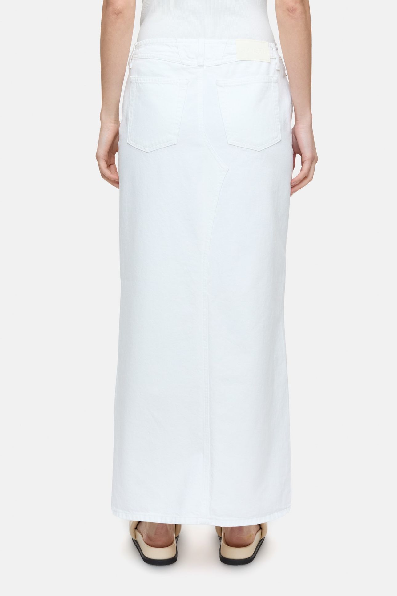LONG 5-POCKET SKIRT WHITE 3