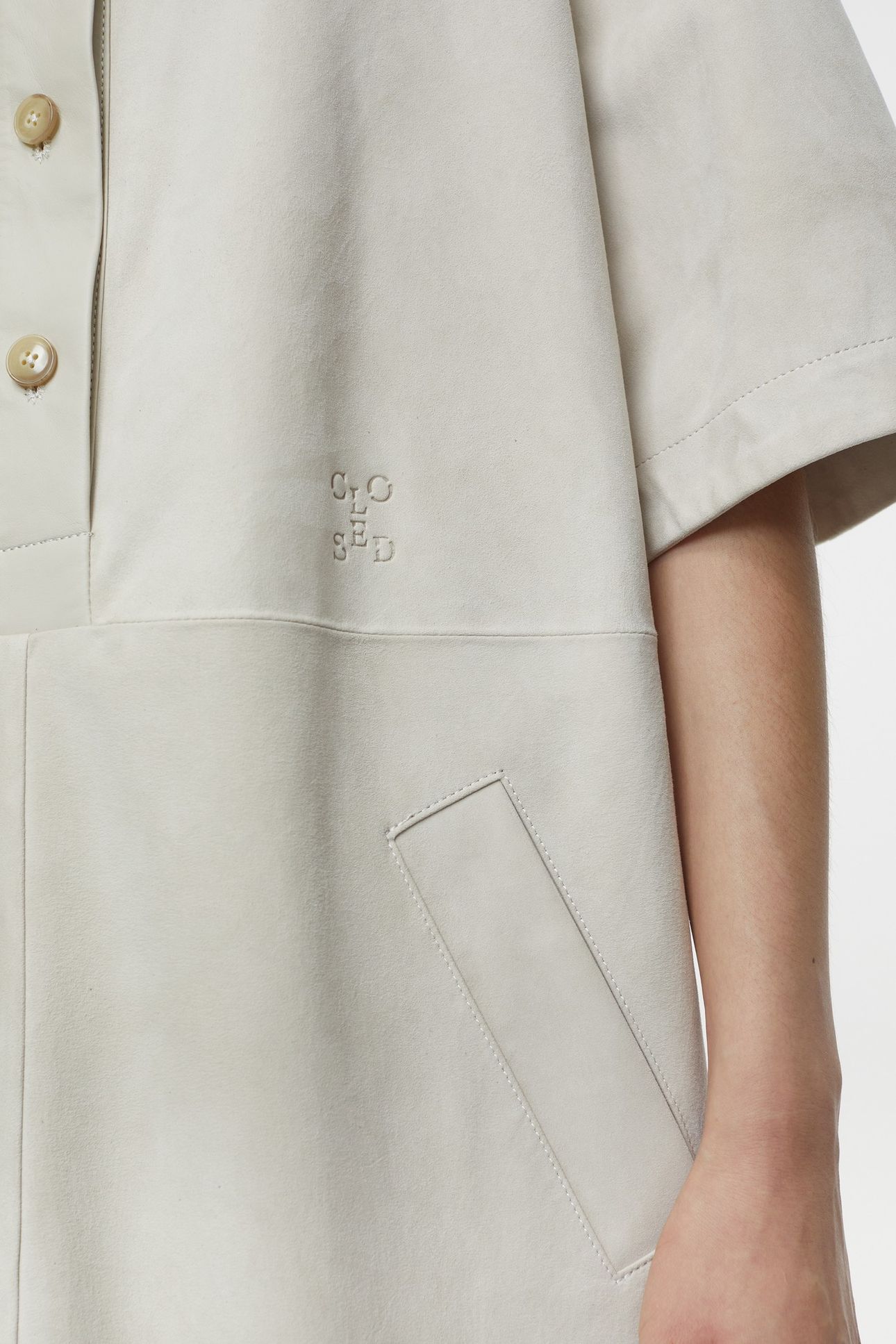 LEATHER DRESS LIMESTONE 4