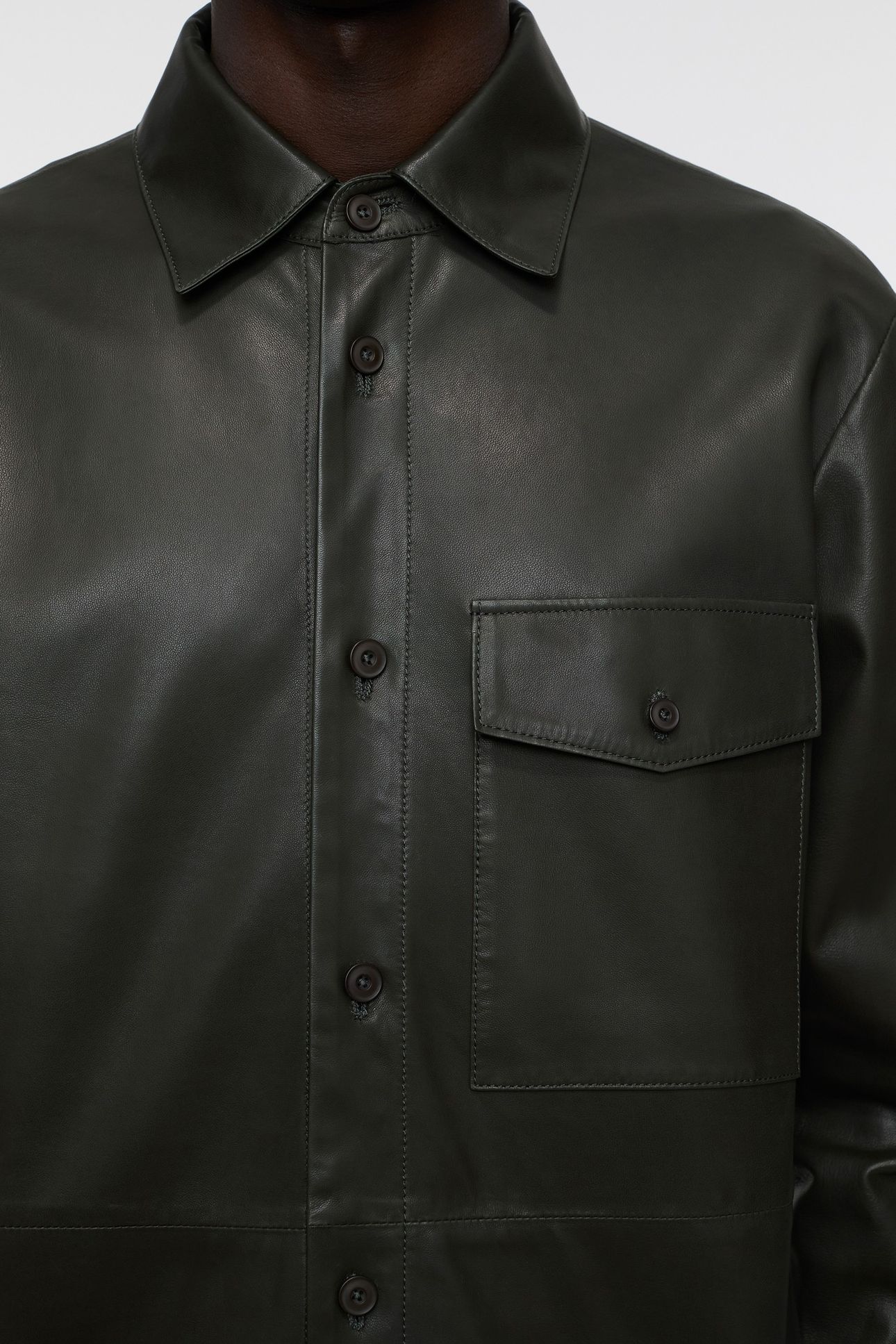RELAXED UTILITY SHIRT & BLOUSES TAPENADE GREY 5