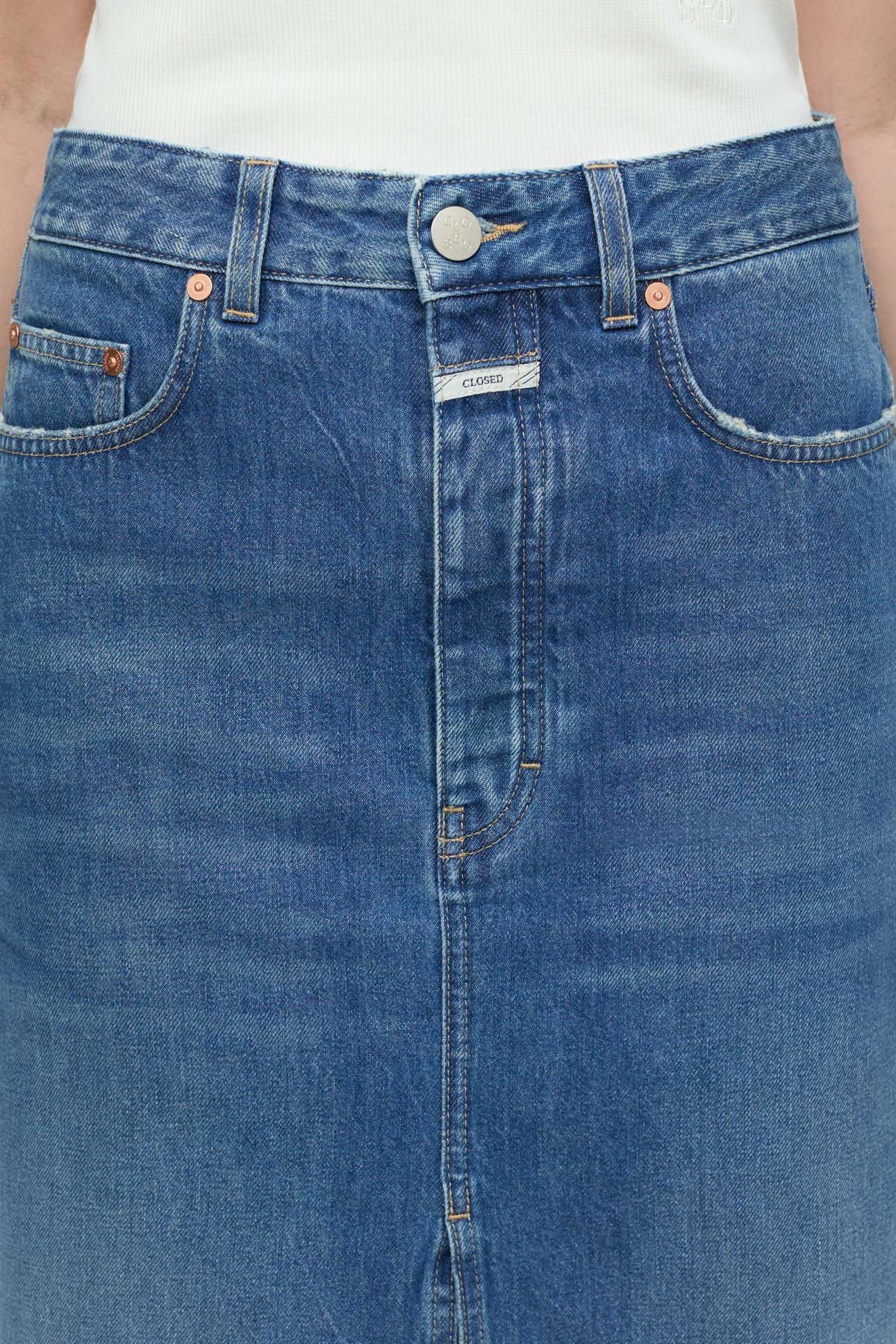 LOW WAIST SKIRT MID BLUE 3