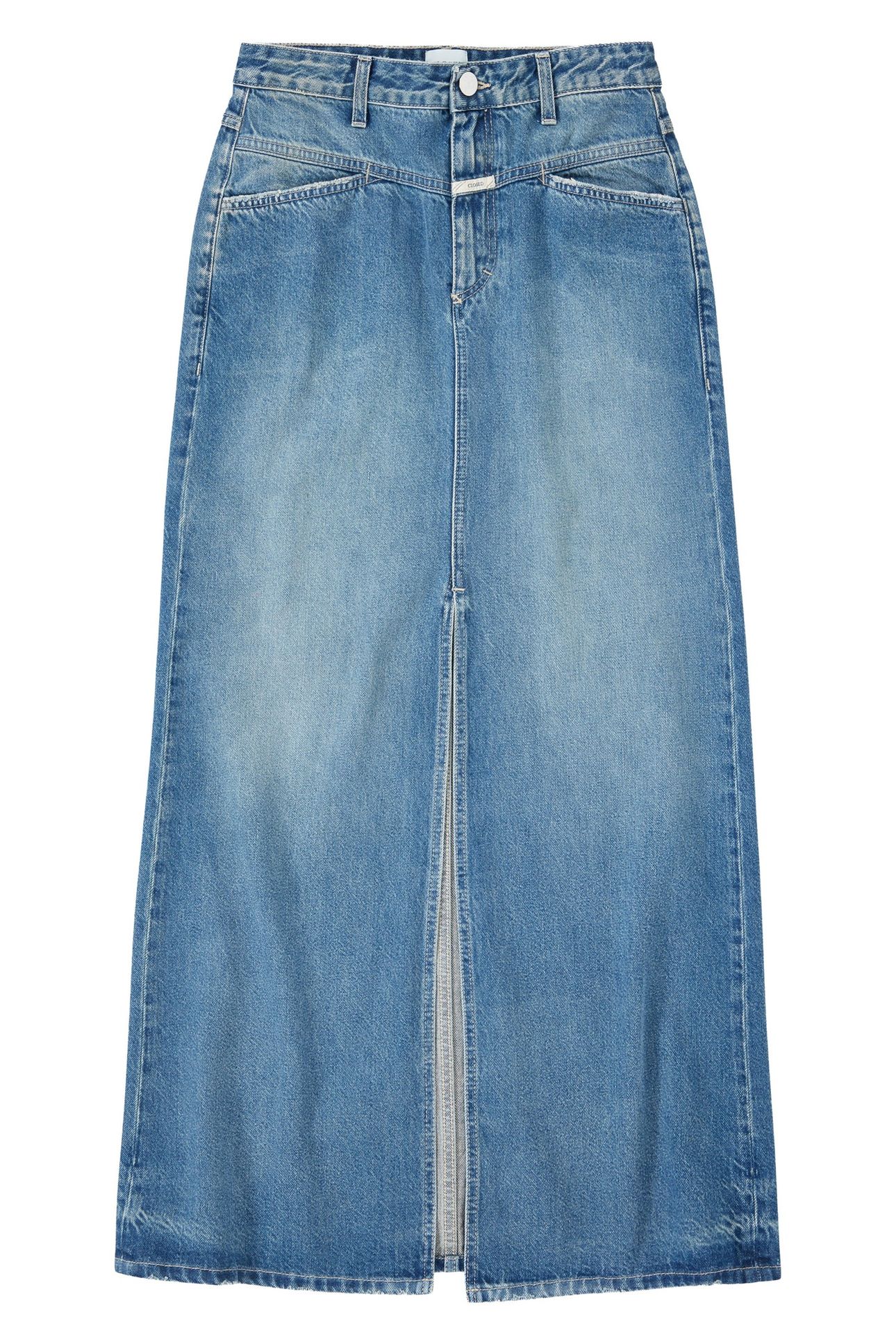 LONG X-POCKET SKIRT DARK BLUE 4