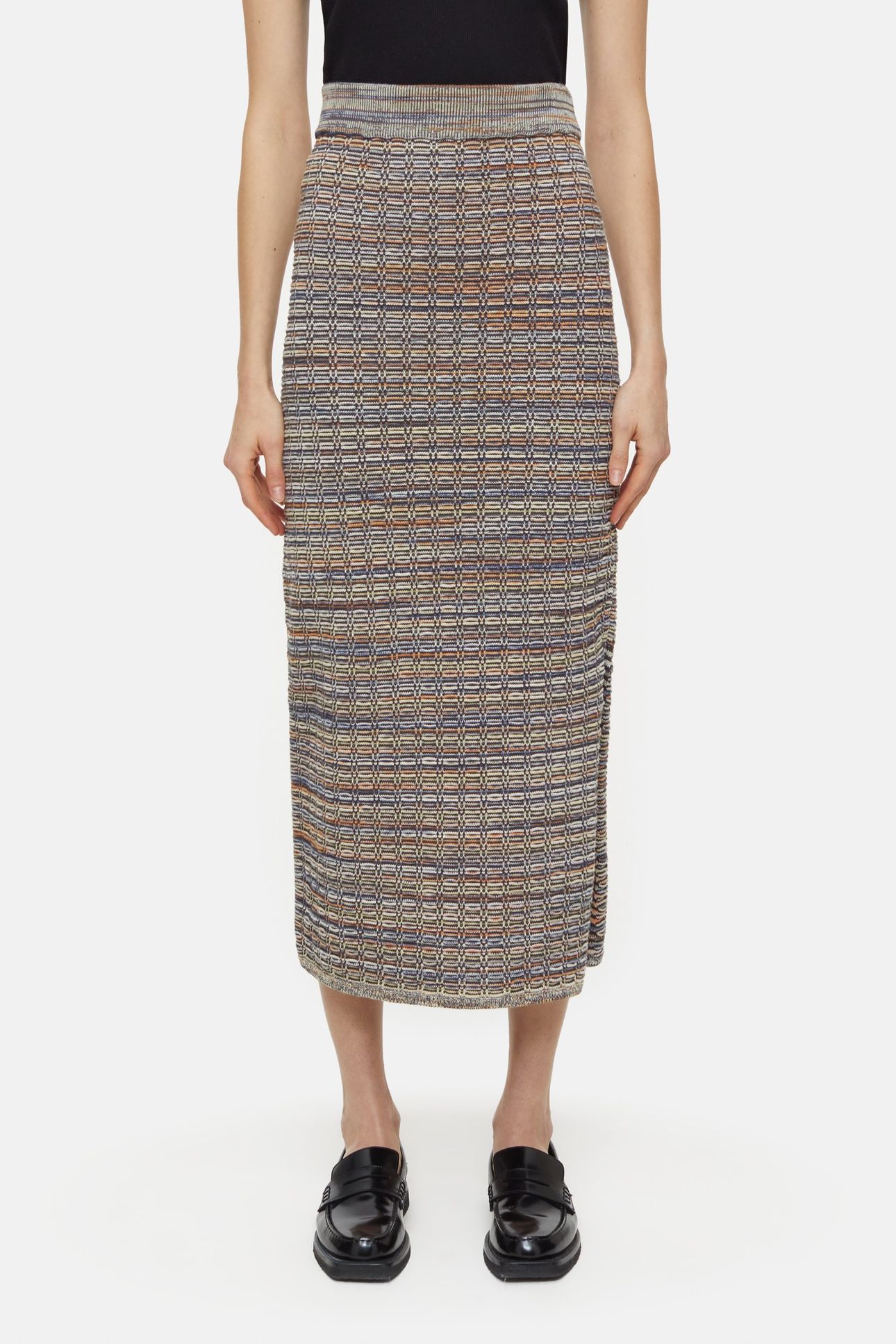 SLIM TUBE SKIRT HERITAGE GREY 1