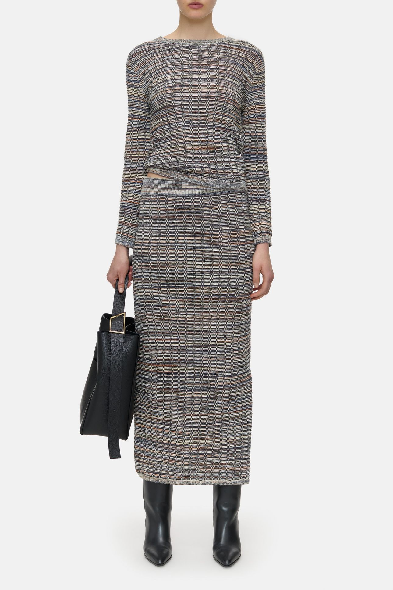 SLIM TUBE SKIRT HERITAGE GREY 2