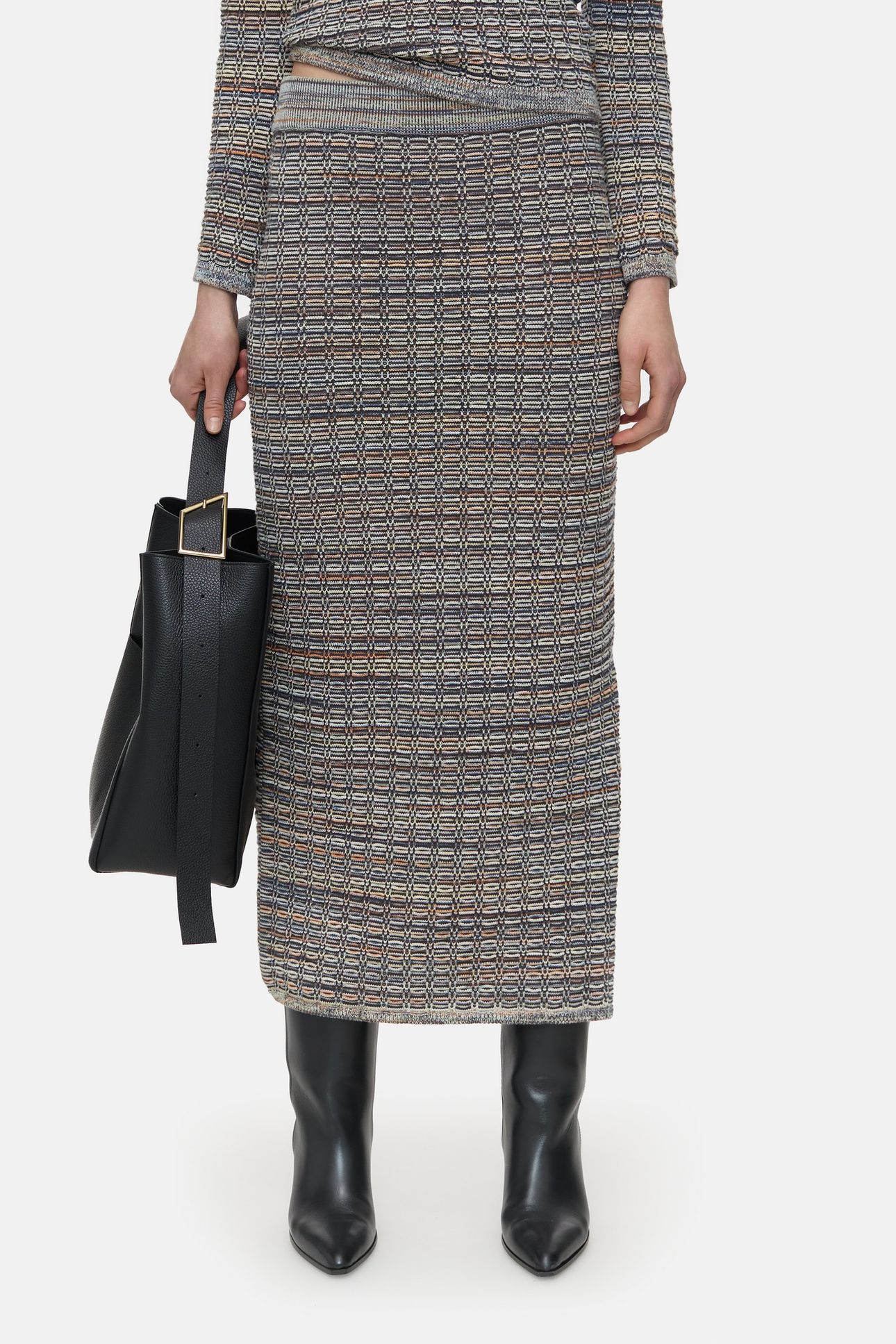SLIM TUBE SKIRT HERITAGE GREY 3