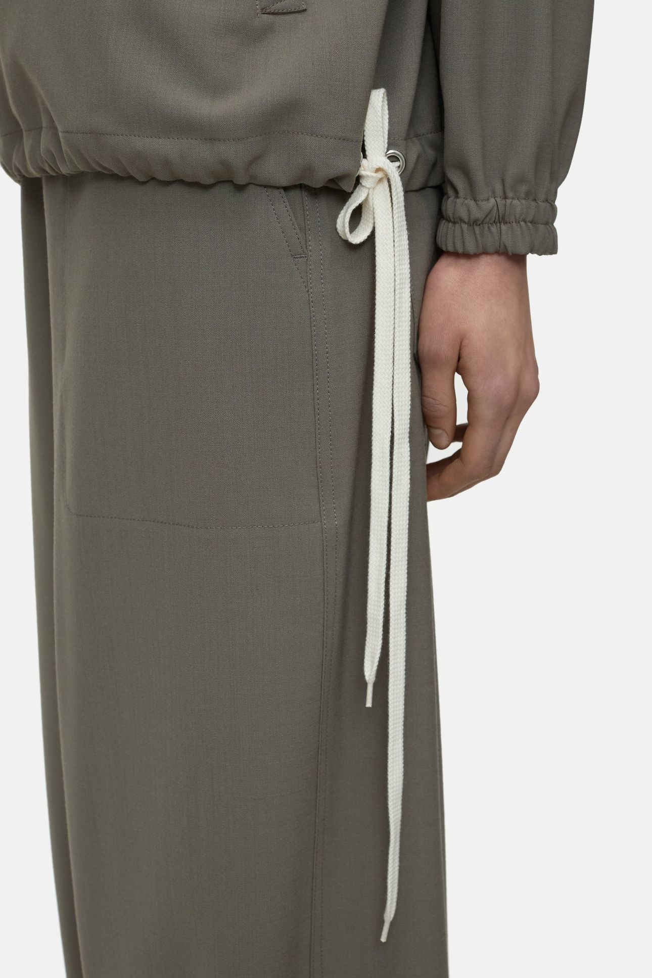 WOVEN HOODIE SHIRTS & BLOUSES HERITAGE GREY 5