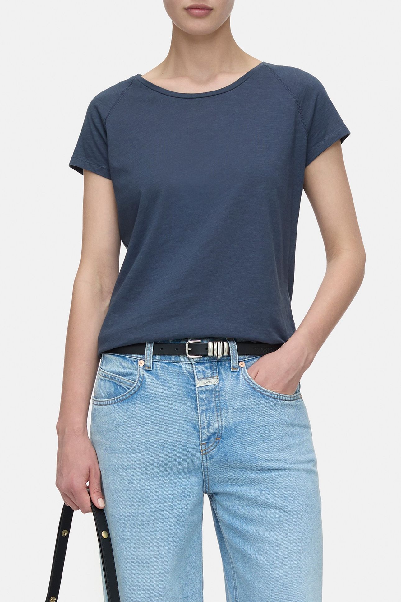 T SHIRT RAGLAN T-SHIRTS SMOKEY BLUE 1