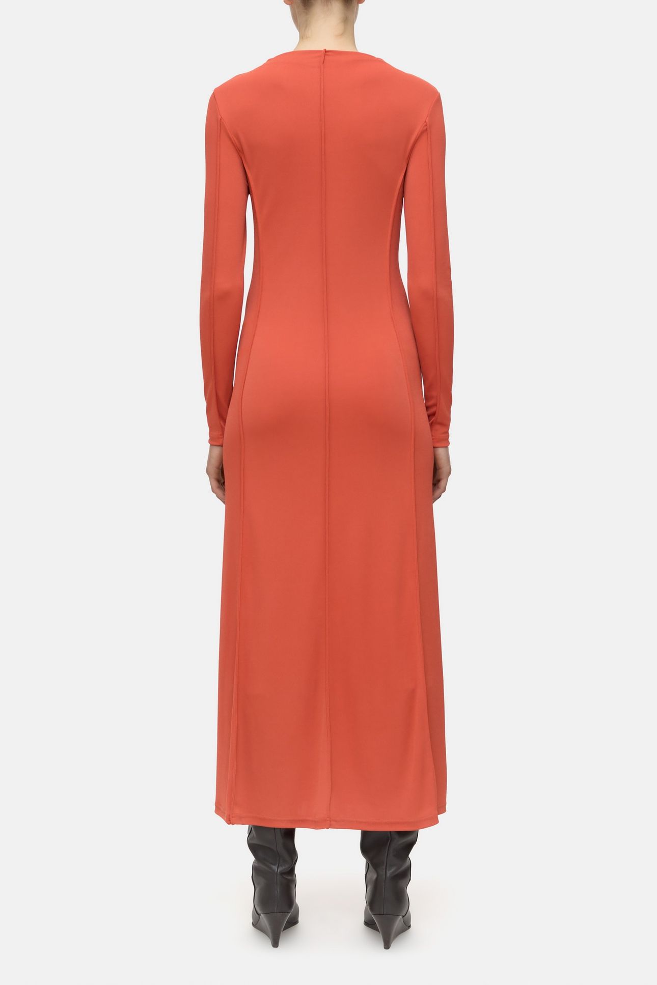 JERSEY DRESS APEROL RED 2