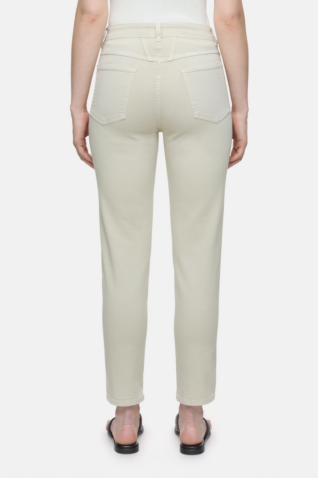 PEDAL PUSHER JEANS SABBIA BEIGE 2