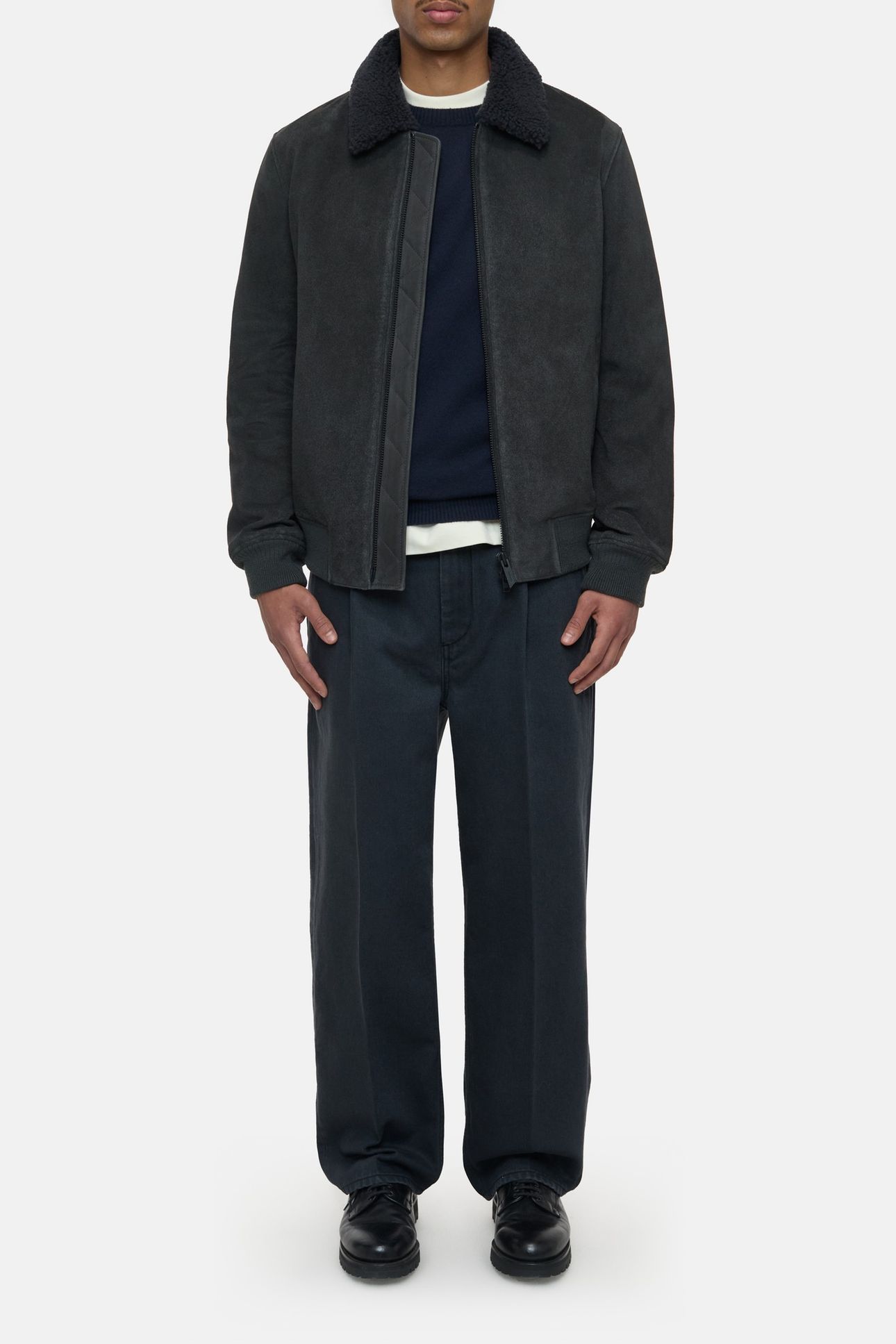 LEATHER JACKET SHADOW BLUE 2