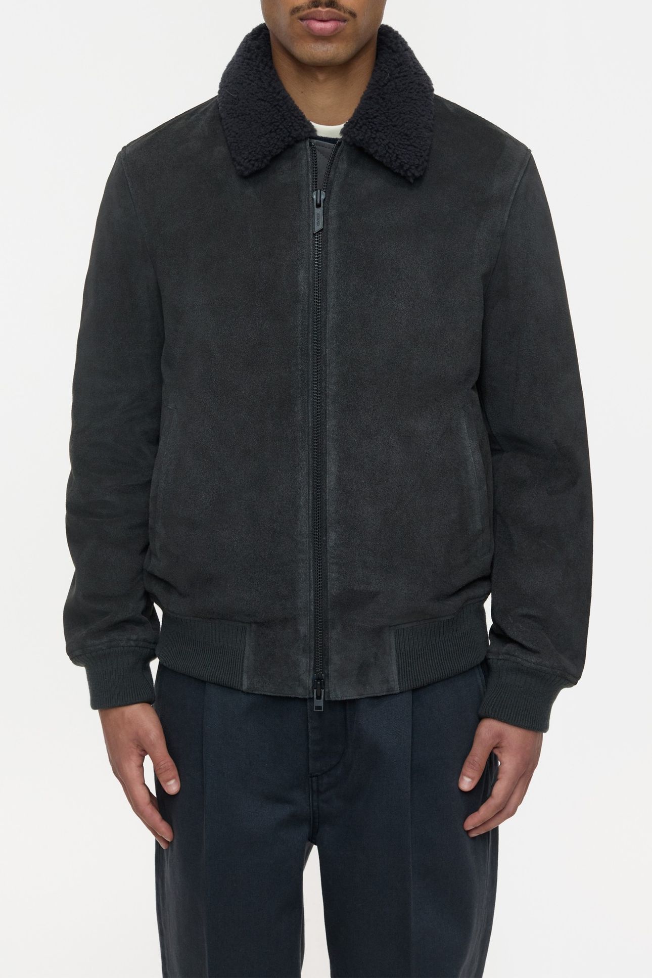 LEATHER JACKET SHADOW BLUE 3