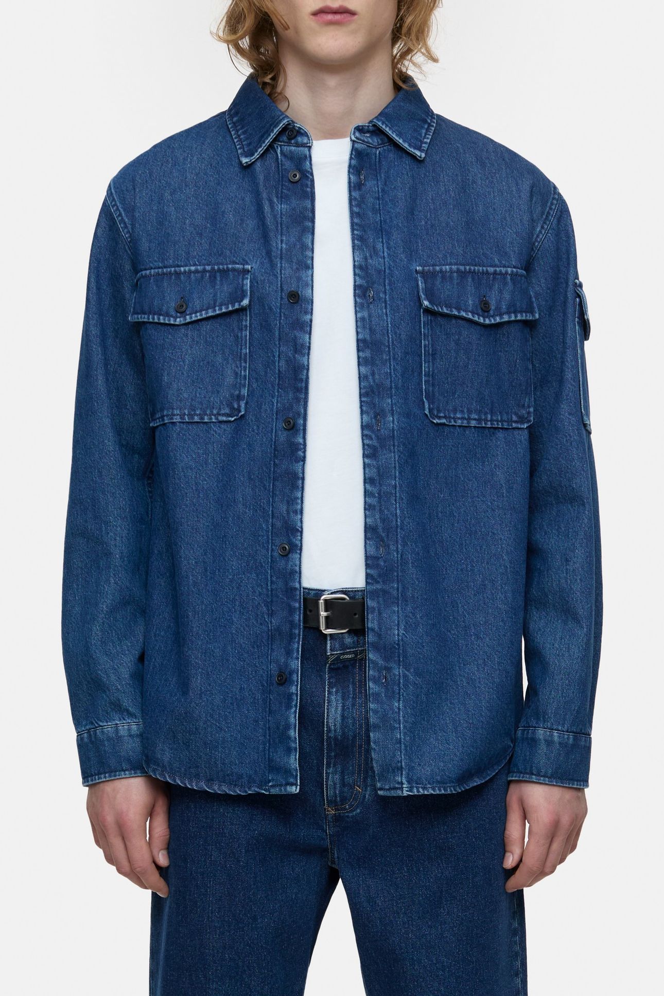 ARMY SHIRT & BLOUSES DARK BLUE 1