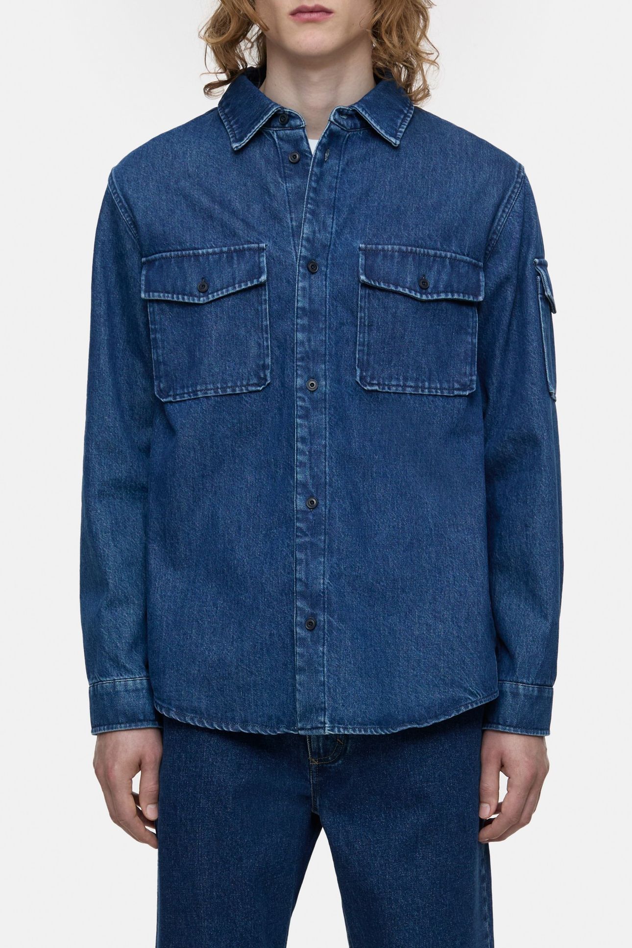 ARMY SHIRT & BLOUSES DARK BLUE 2
