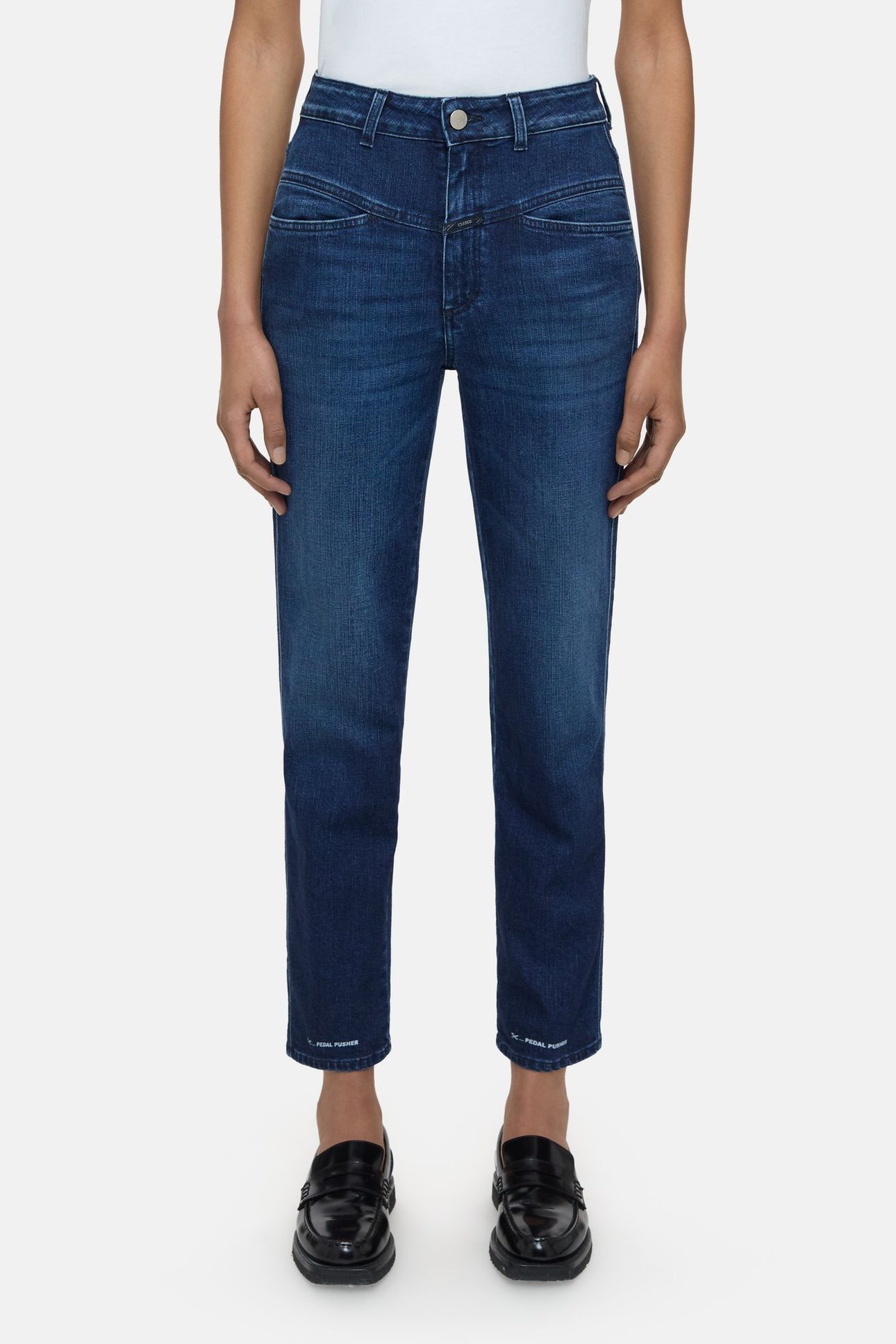 PEDAL PUSHER JEANS DARK BLUE 1