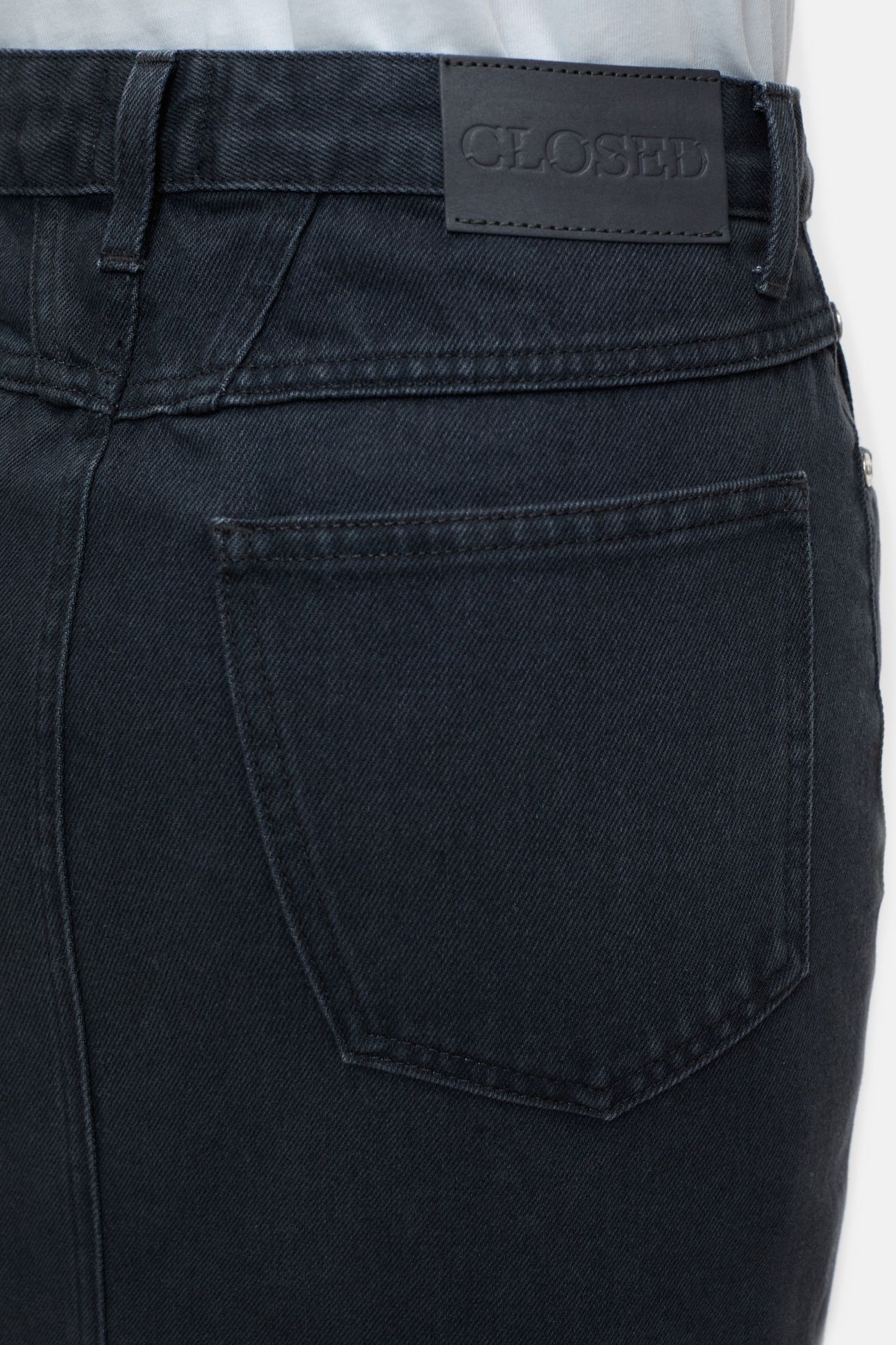 SLIM 5-POCKET SKIRT DARK GREY 5
