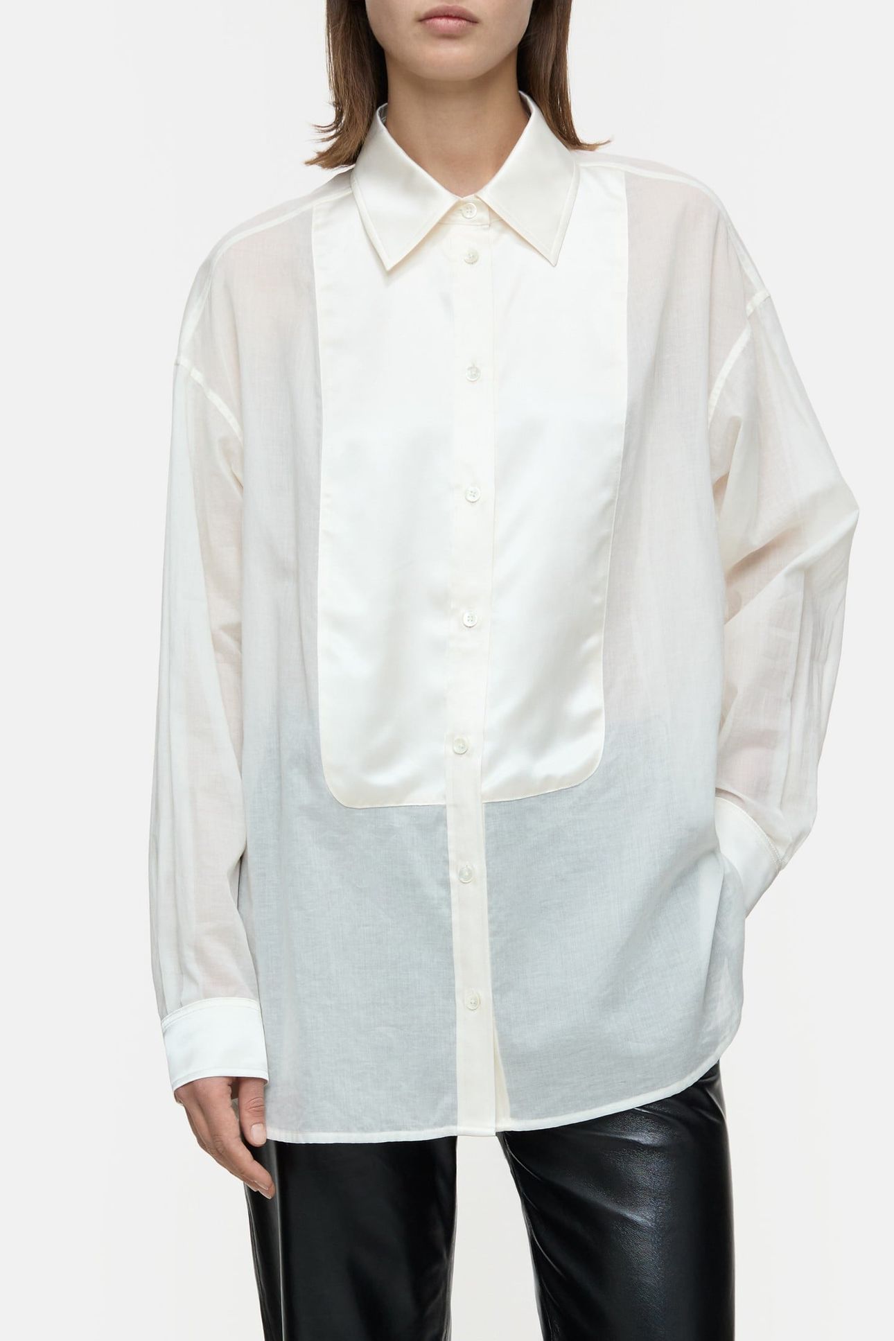 TUXEDO SHIRT & BLOUSES IVORY 1