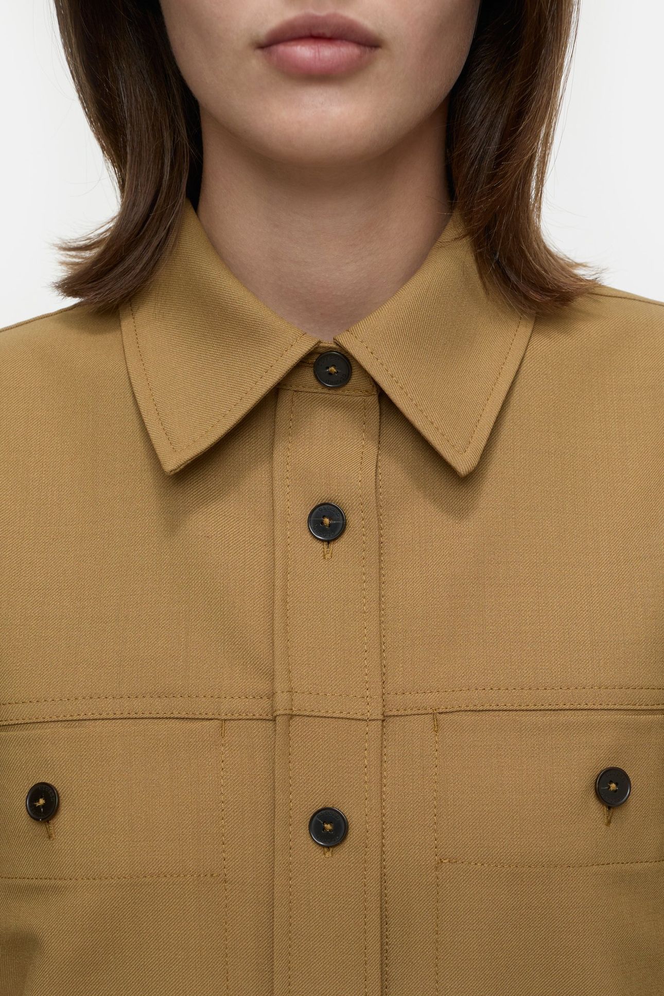 FITTED UTILITY SHIRT & BLOUSES TULLAMORE BROWN 3