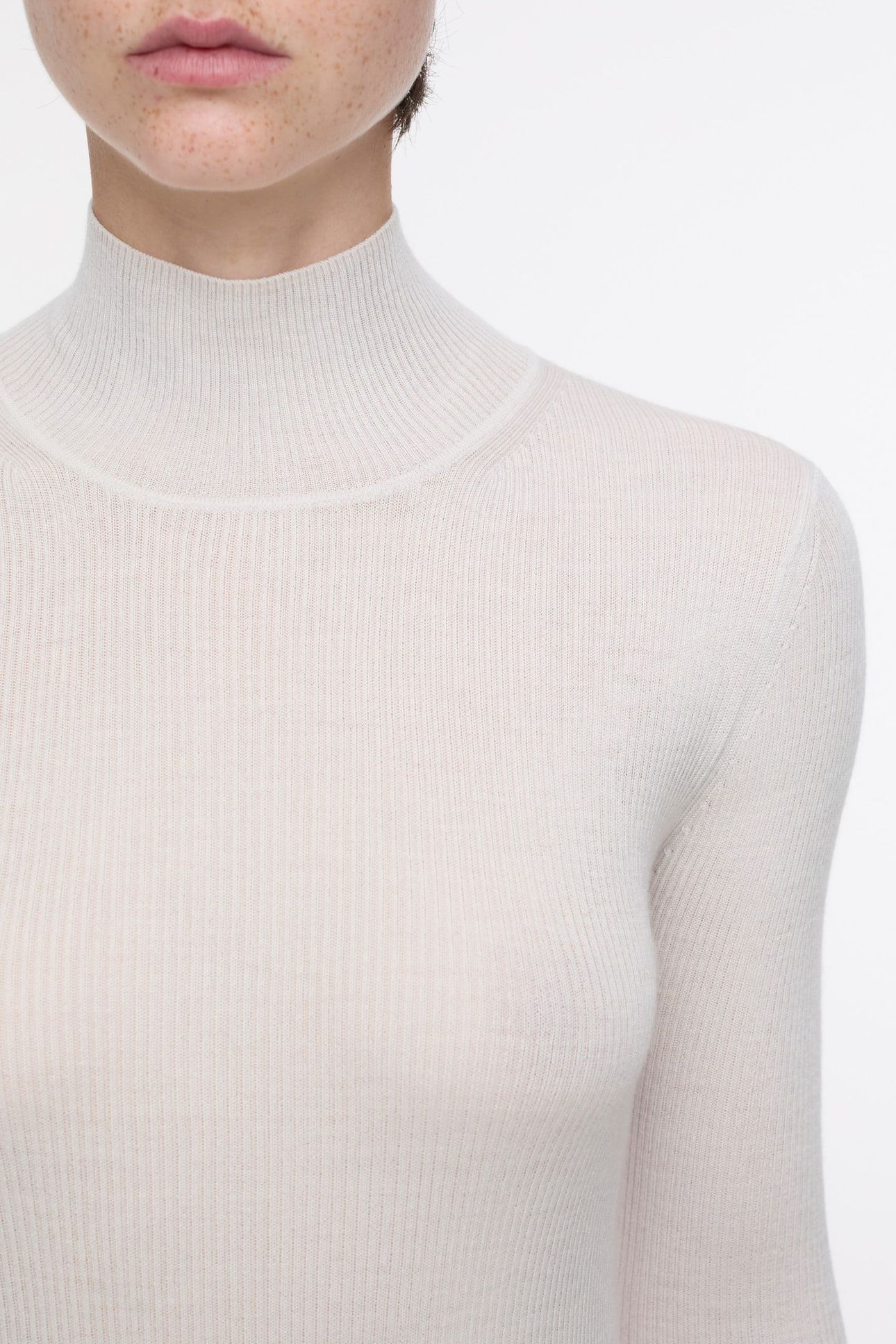 ROLLI LONG SLEEVE KNITS PEARL BEIGE 3
