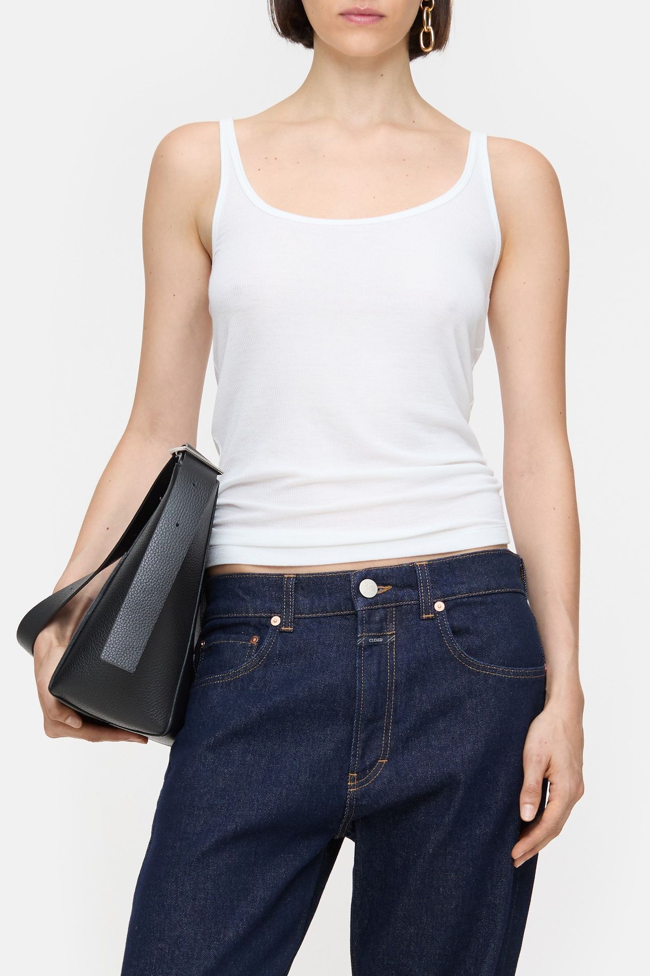 STRAP TOP T-SHIRTS WHITE 1