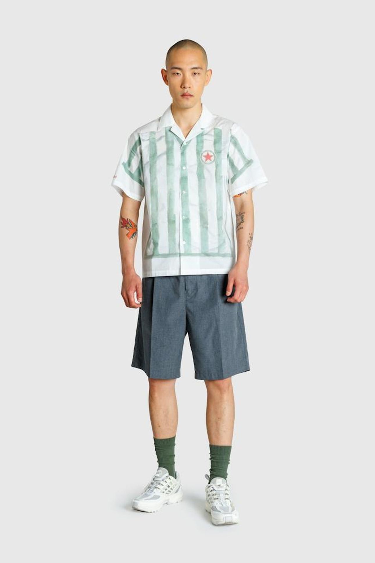 RED STAR X HIGHSNOBIETY – FOOTBALL KIT SHIRT WHITE/GREEN 2