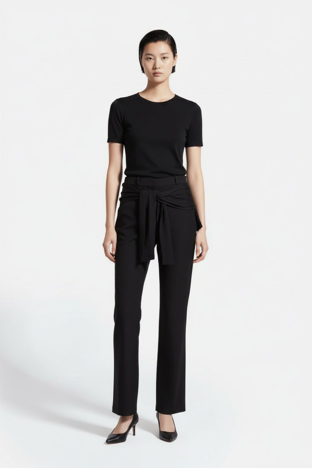 COPERNI – JERSEY WRAP PANTS BLACK 1