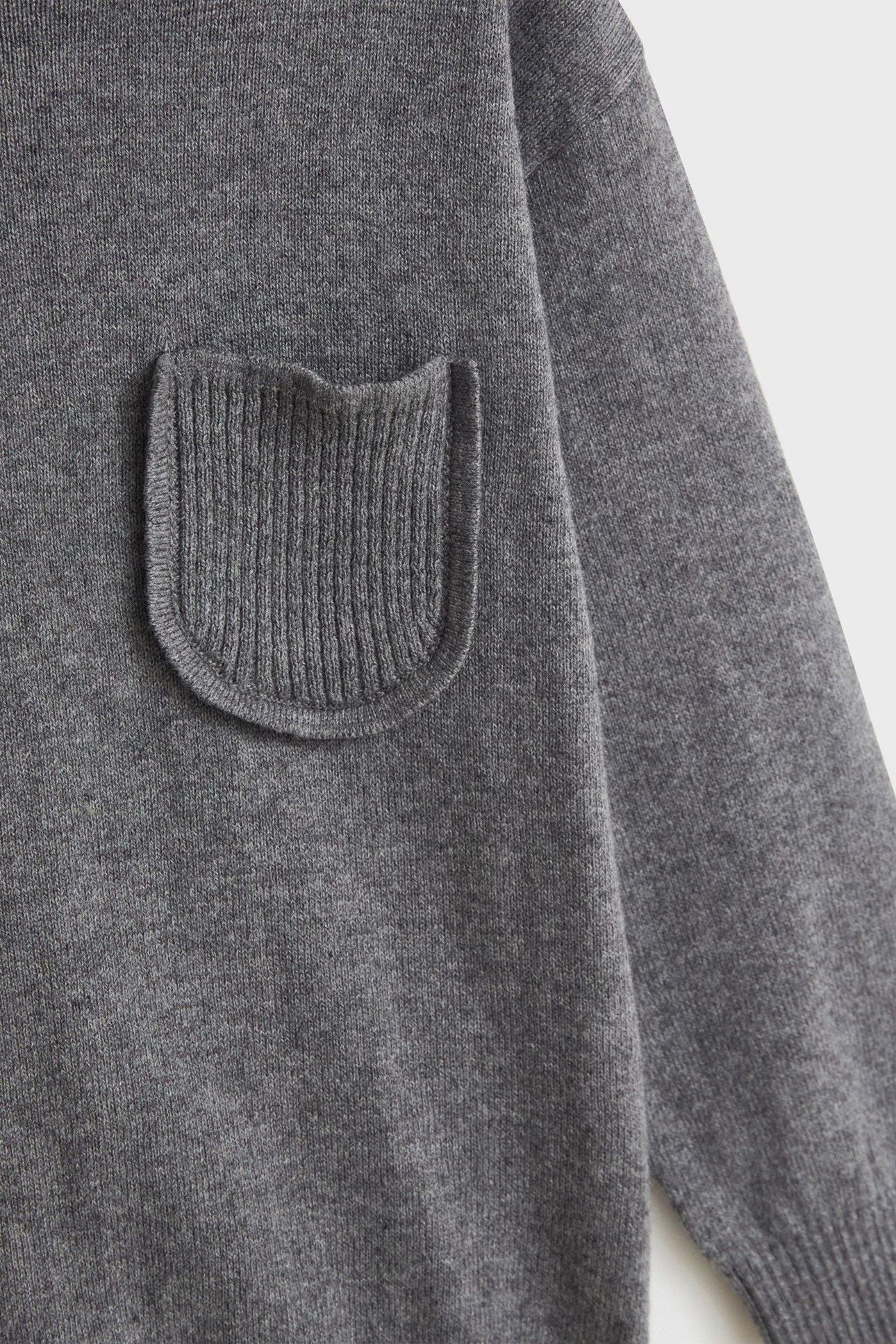 KNITTED COSY SET MID GREY 3