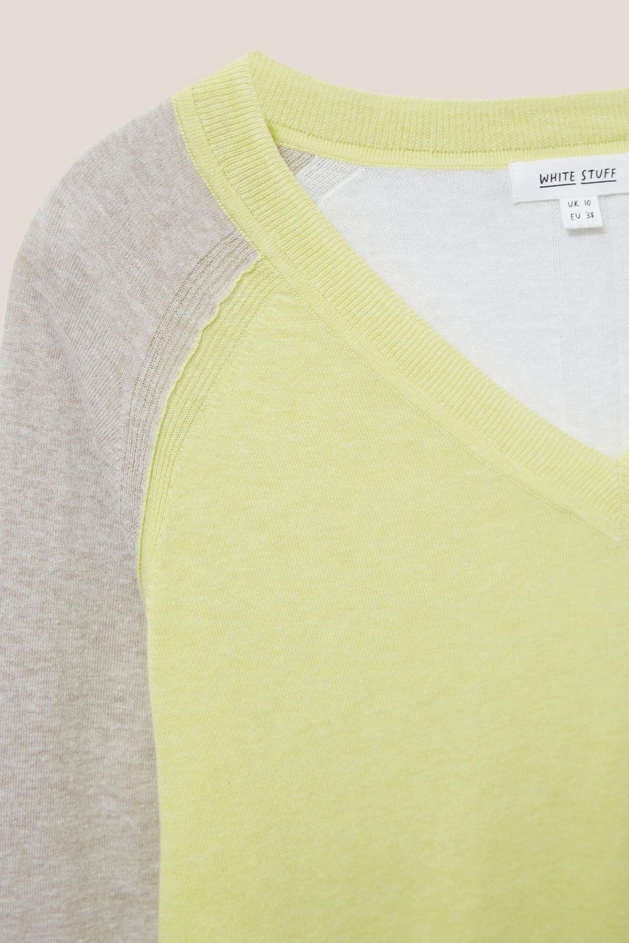 CARRIE COLOURBLOCK JUMPER YELLOW MULTI 4