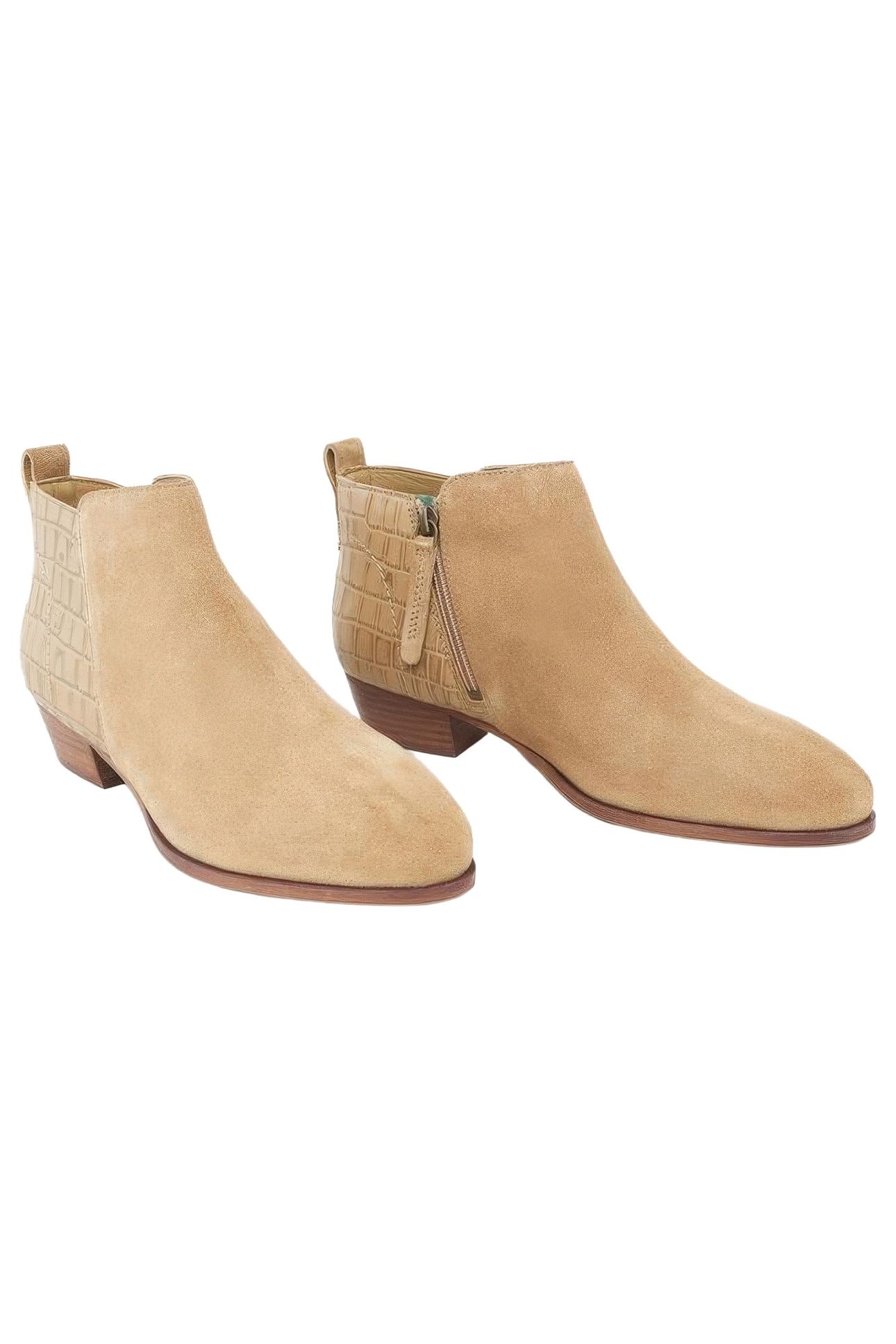 WILLOW LEATHER ANKLE BOOT NATURAL PRINT 2
