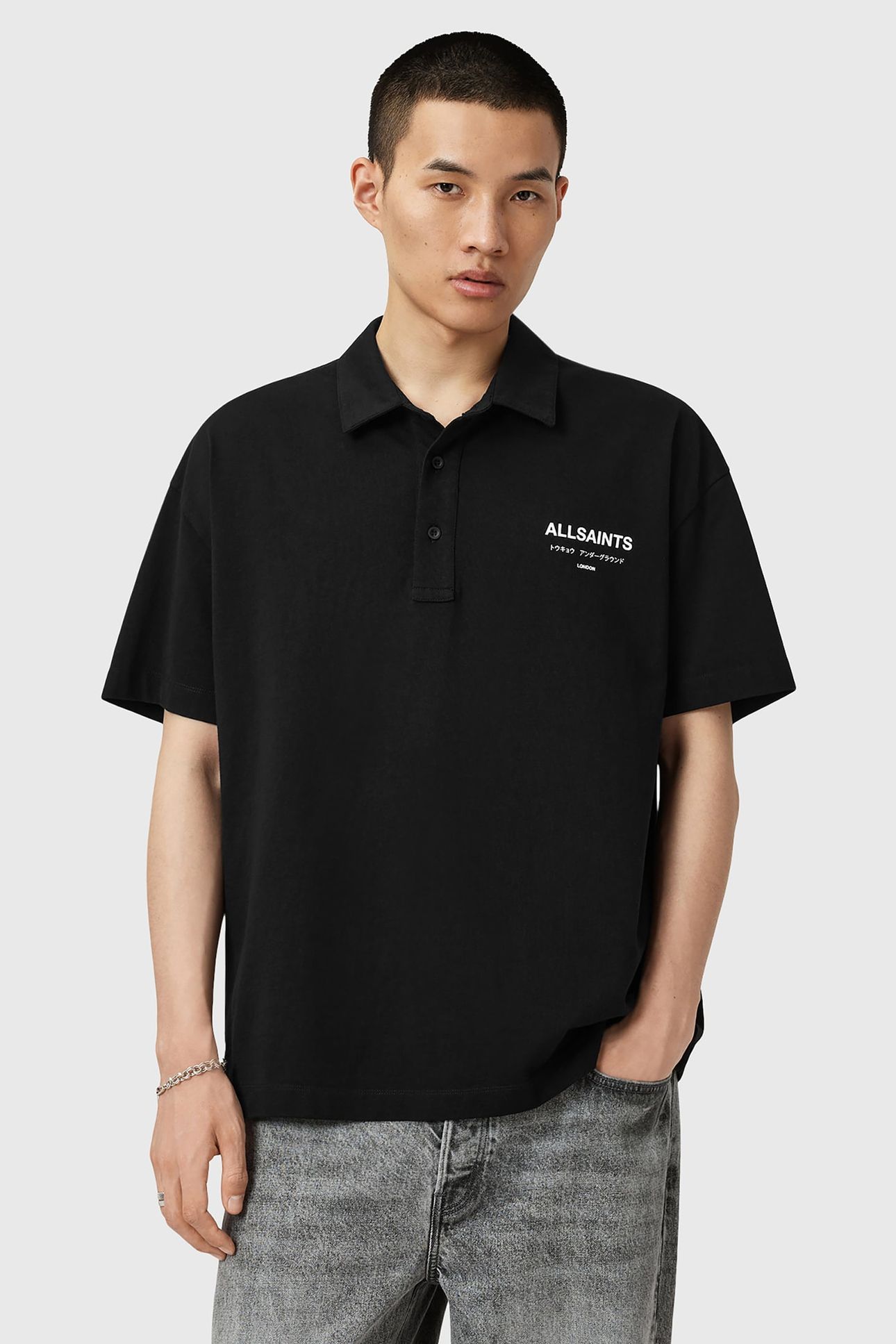 UNDERGROUND SS POLO JET BLACK 1