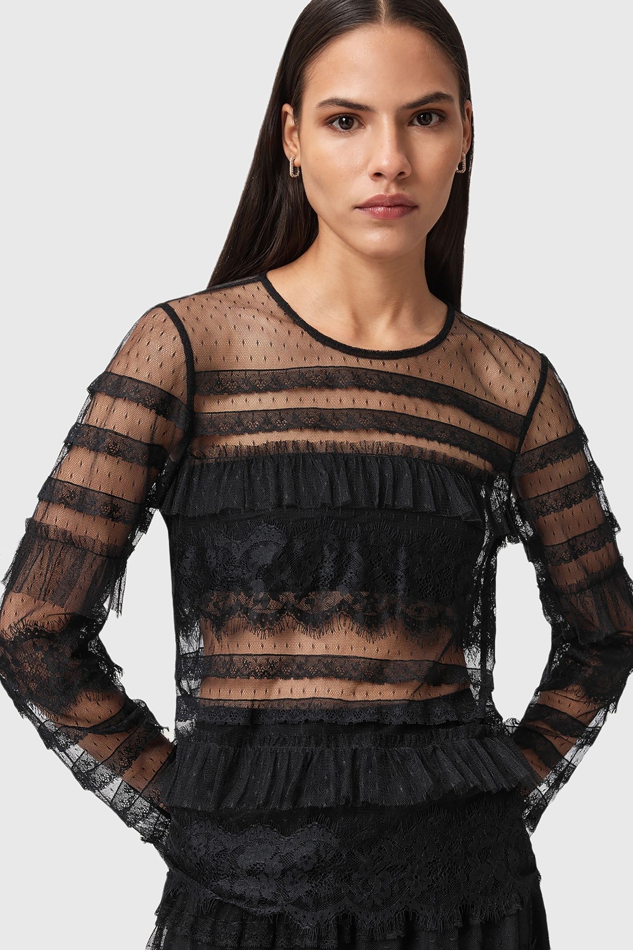 ARLEA TULLE TOP BLACK 4