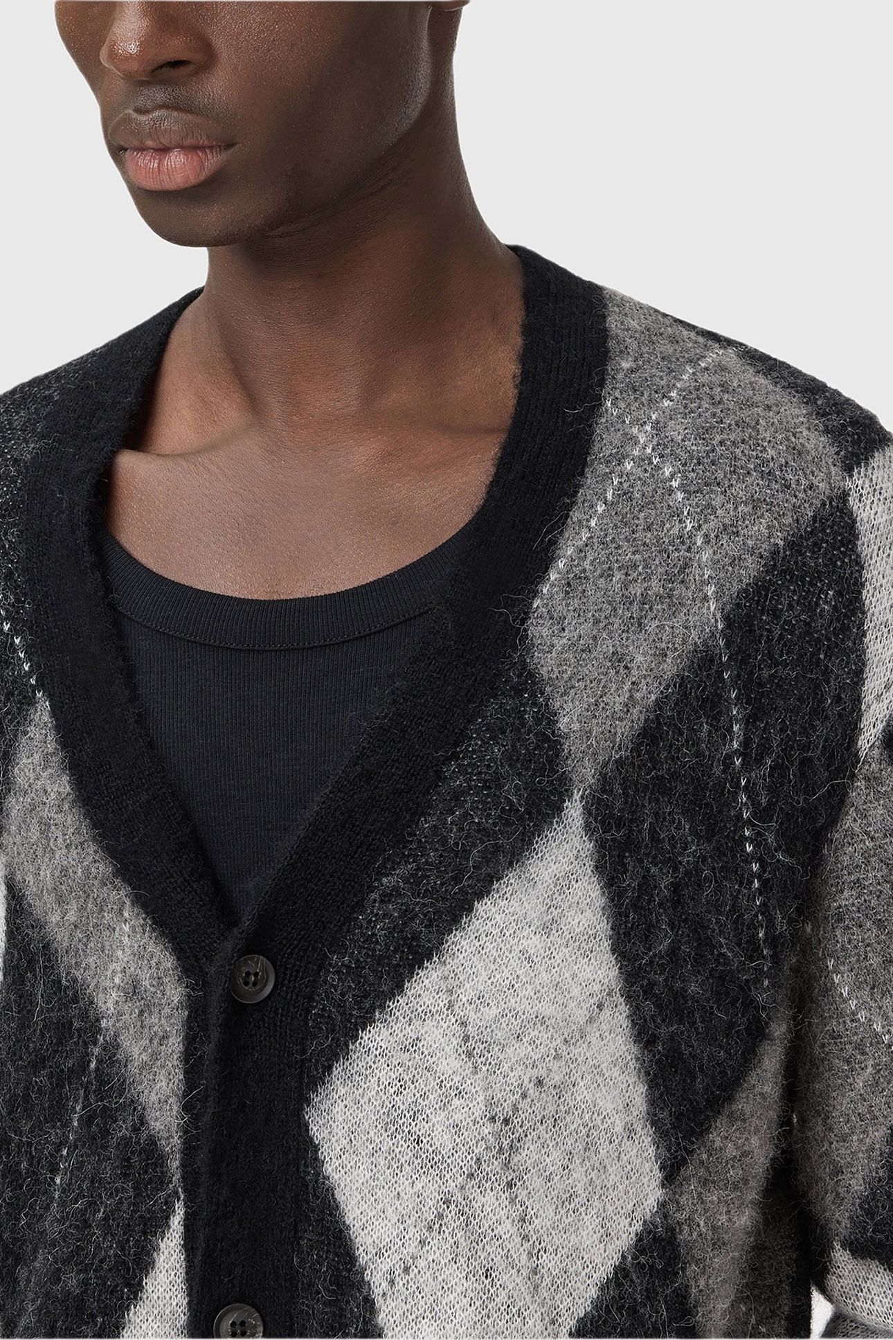 BOWER CARDIGAN BLACK/WHITE 7