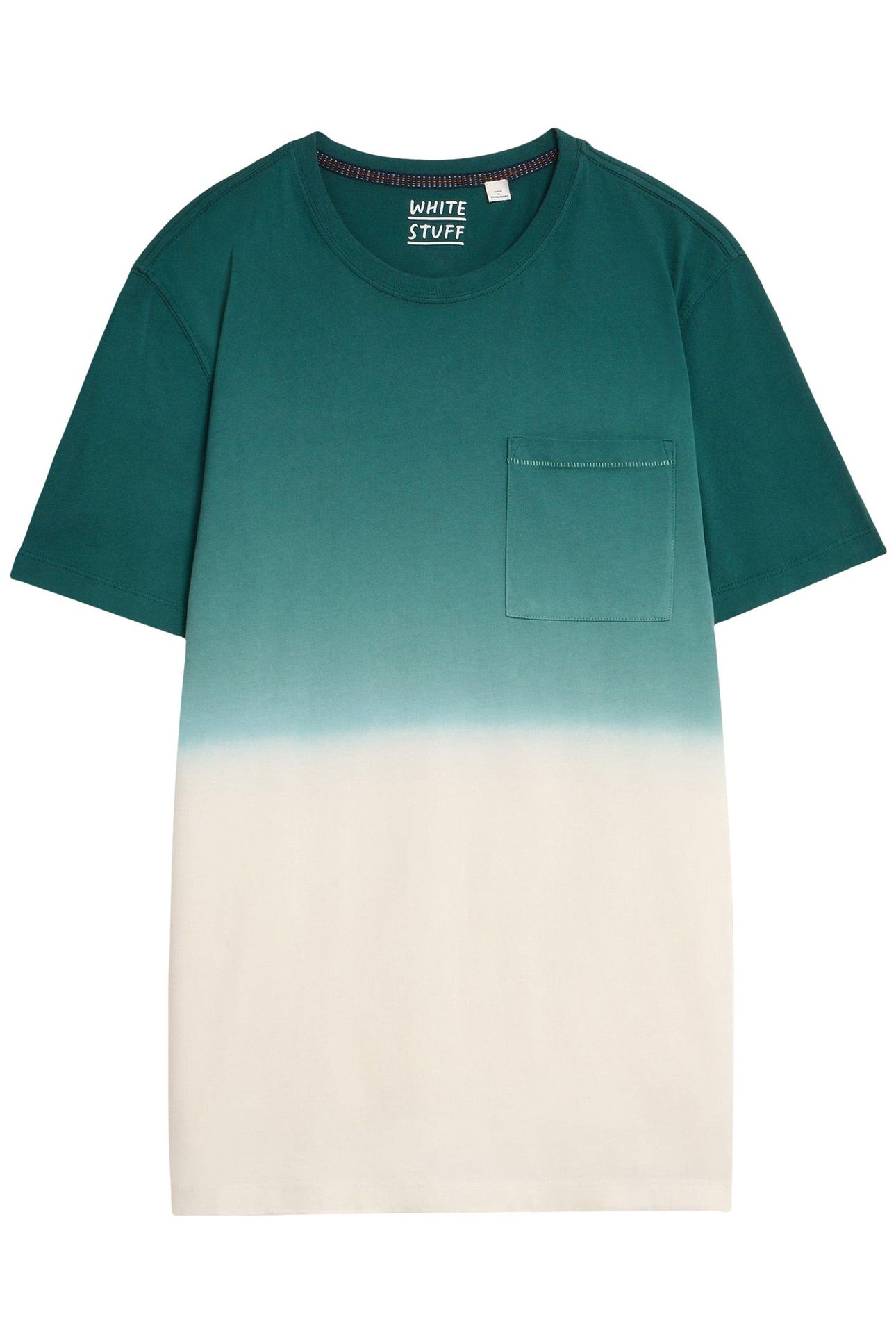 ABERSOCH DIP DYE SS TEE TEAL MULTI 3