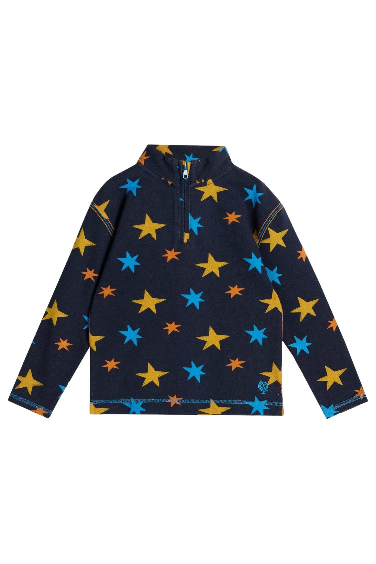 JACK STAR FUNNEL SWEAT NAVY MULTI 1