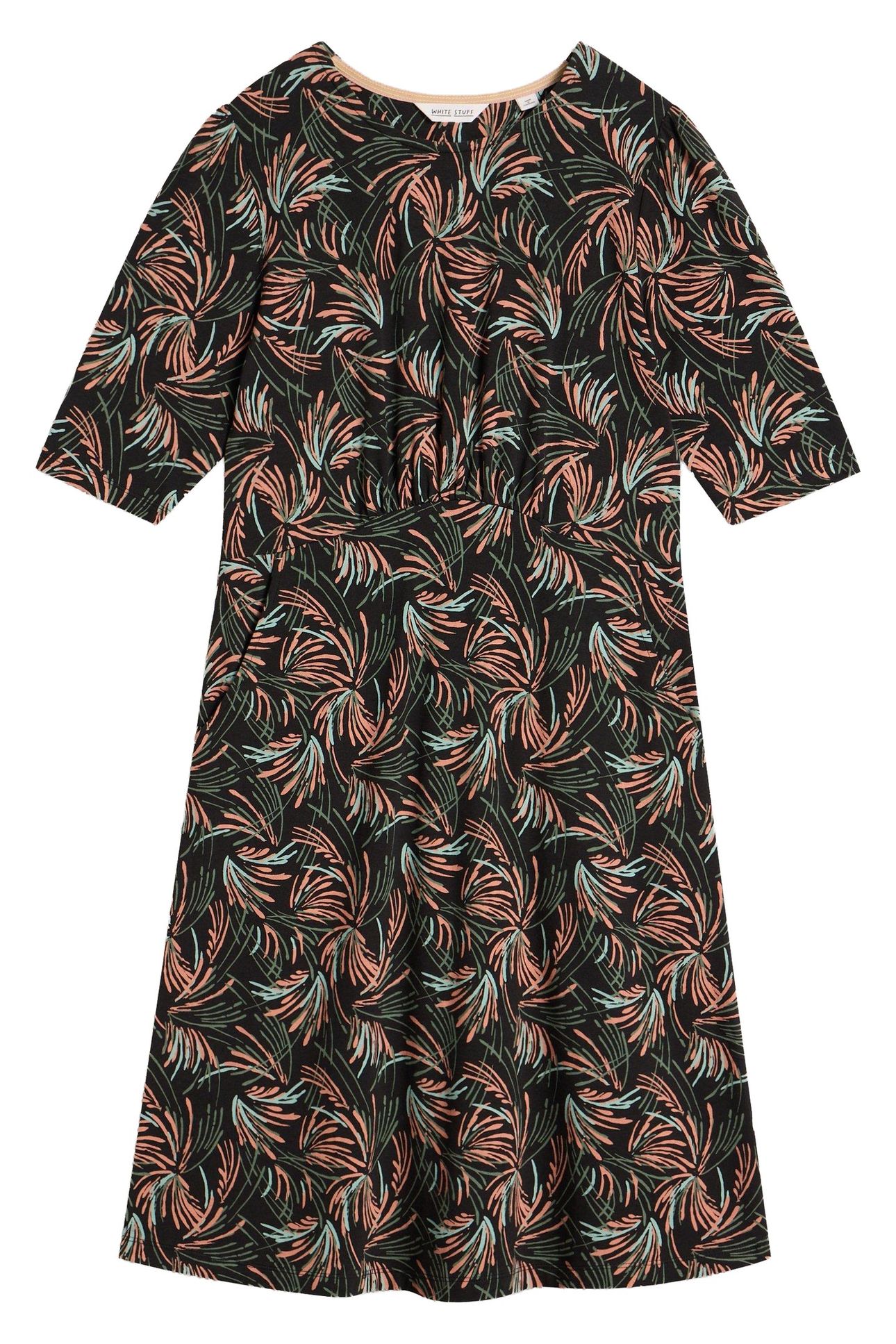 OLIVIA JERSEY DRESS BLACK PRINT 3