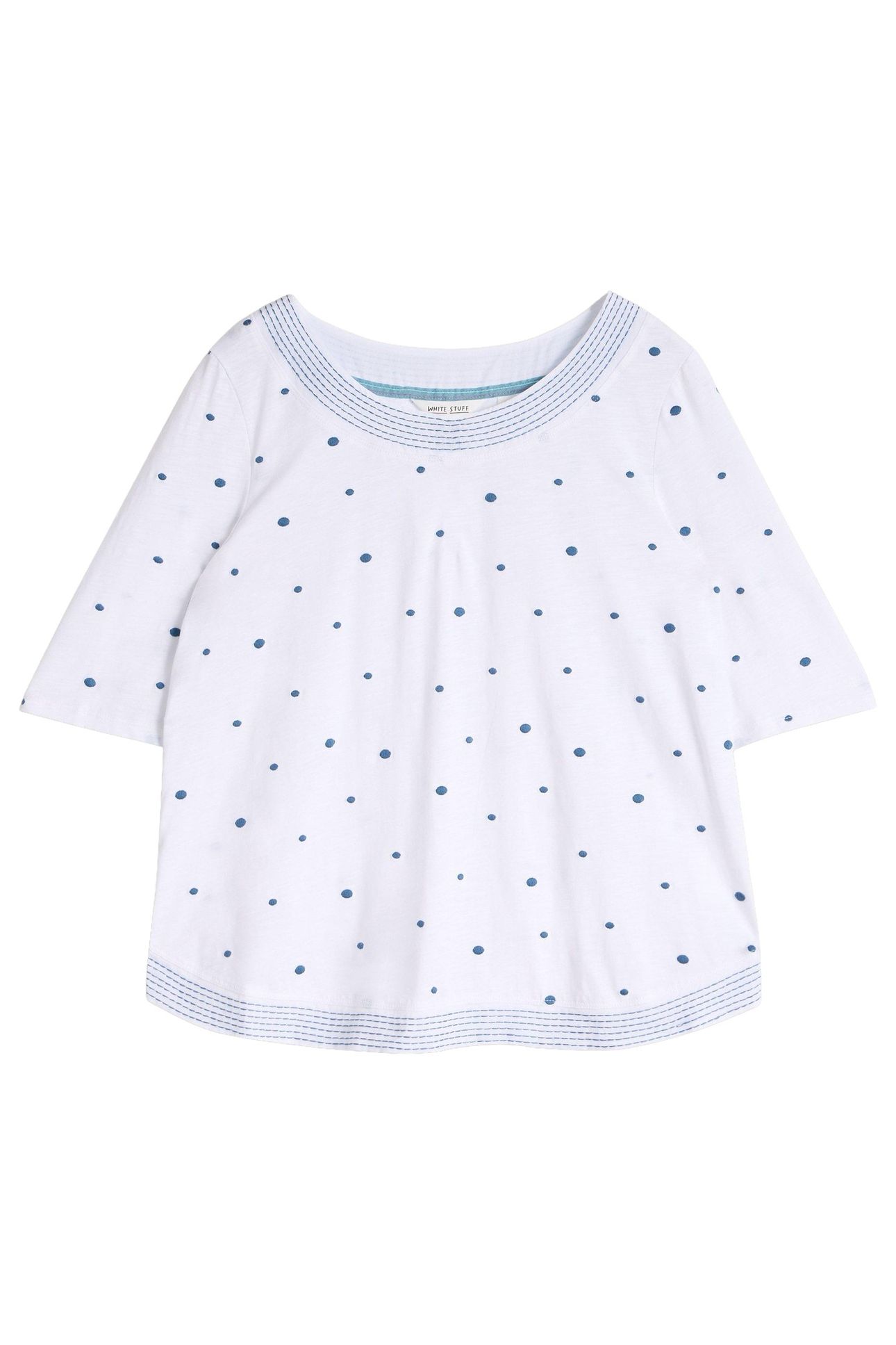 WEAVER EMBROIDERED TOP WHITE MULTI 3
