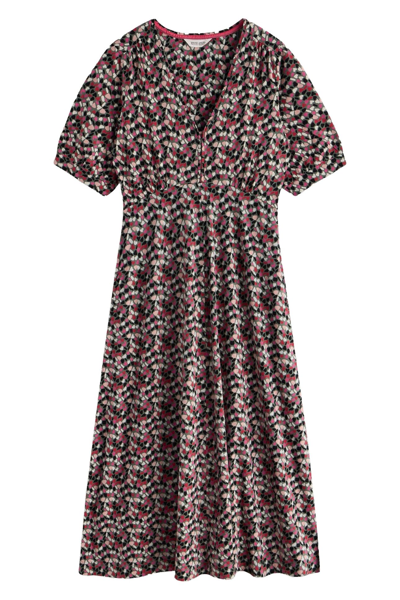 MEGAN JERSEY DRESS GREEN MULTI 3